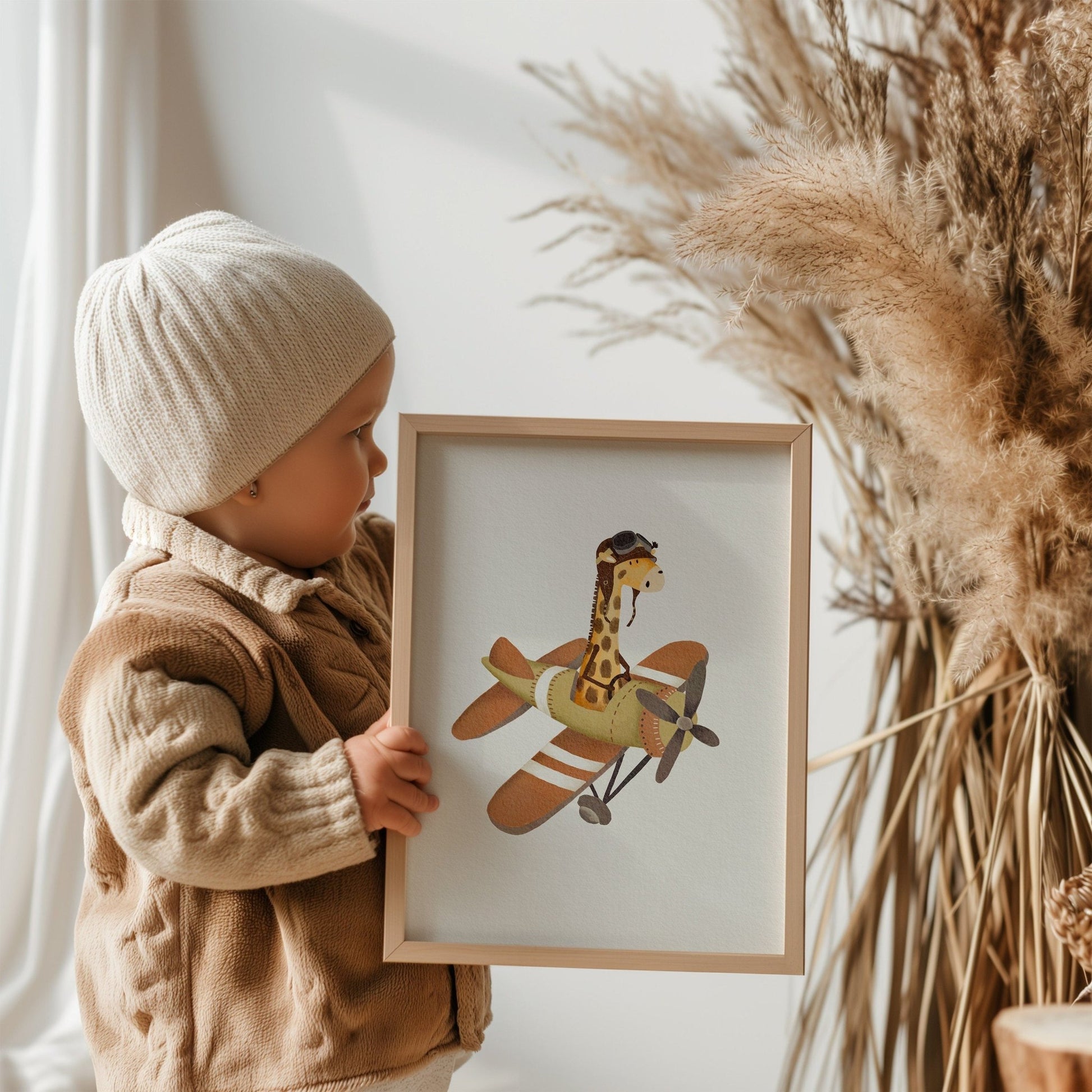 Aeroplane Illustration for Children - Prints - Urchin Bay