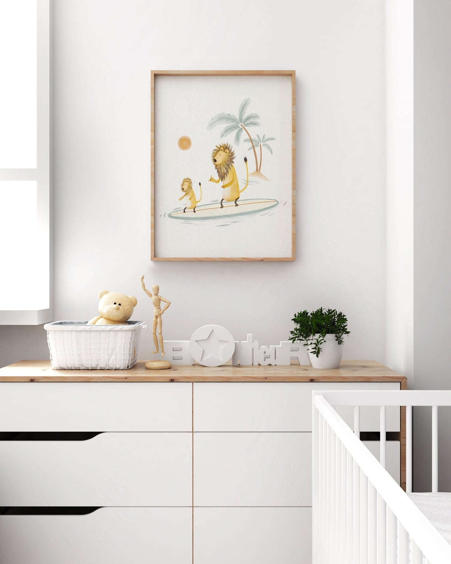 Animal Surfing Print, Surf Art For Children - Prints - Urchin Bay