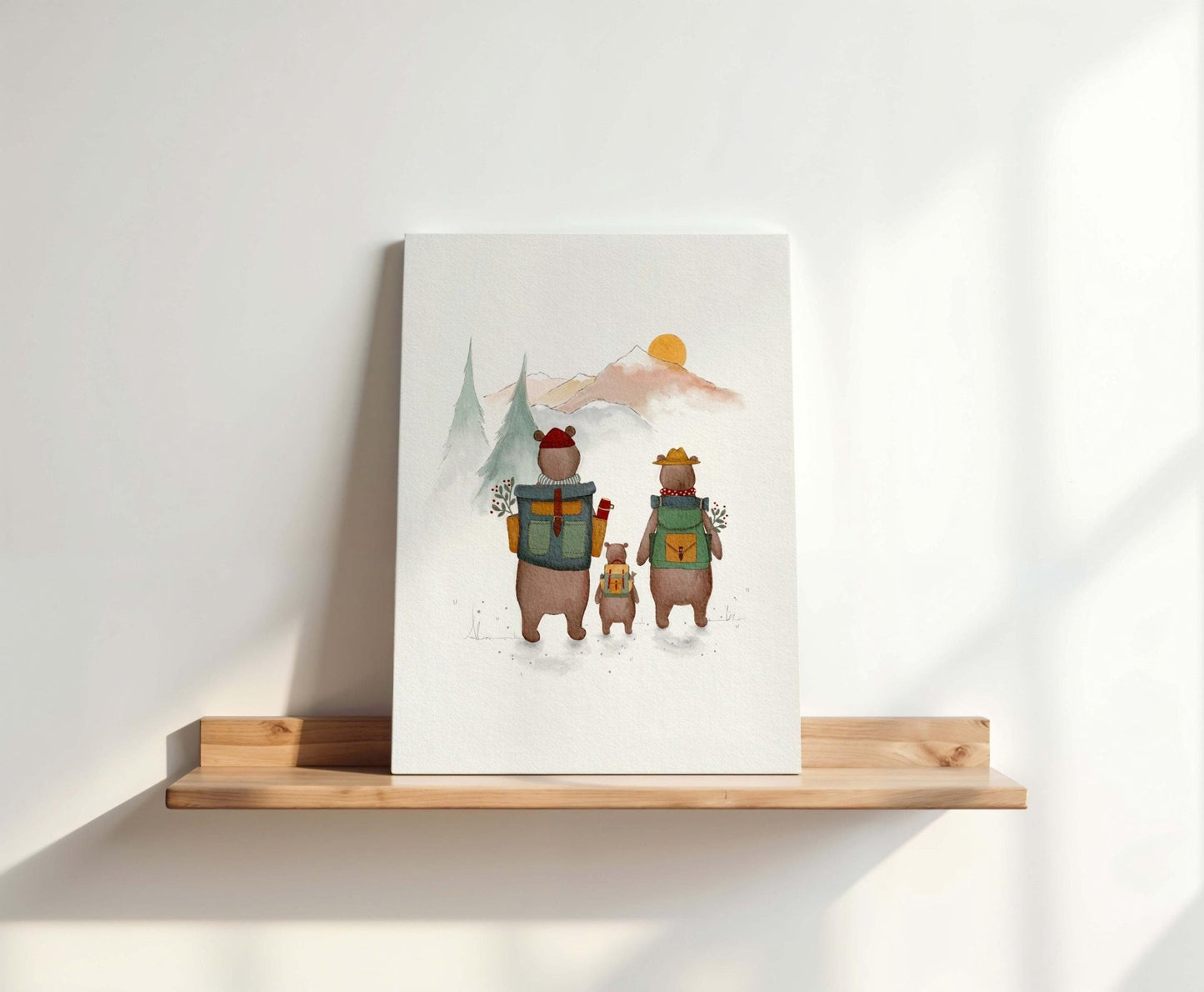 Bear Adventure Canvas Wall Art - Canvas - Urchin Bay