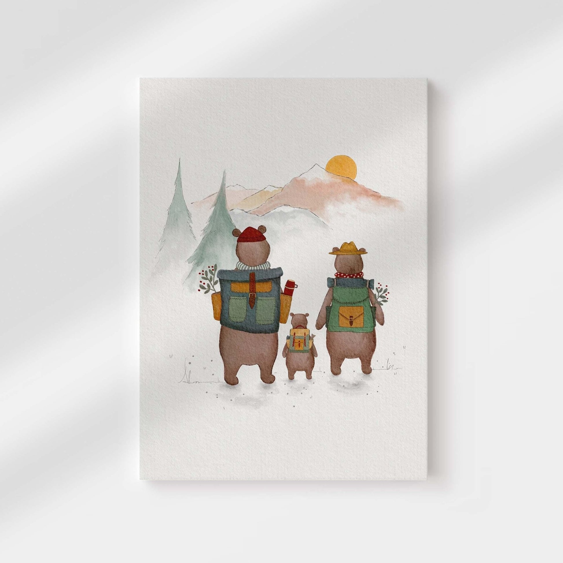 Bear Adventure Canvas Wall Art - Canvas - Urchin Bay