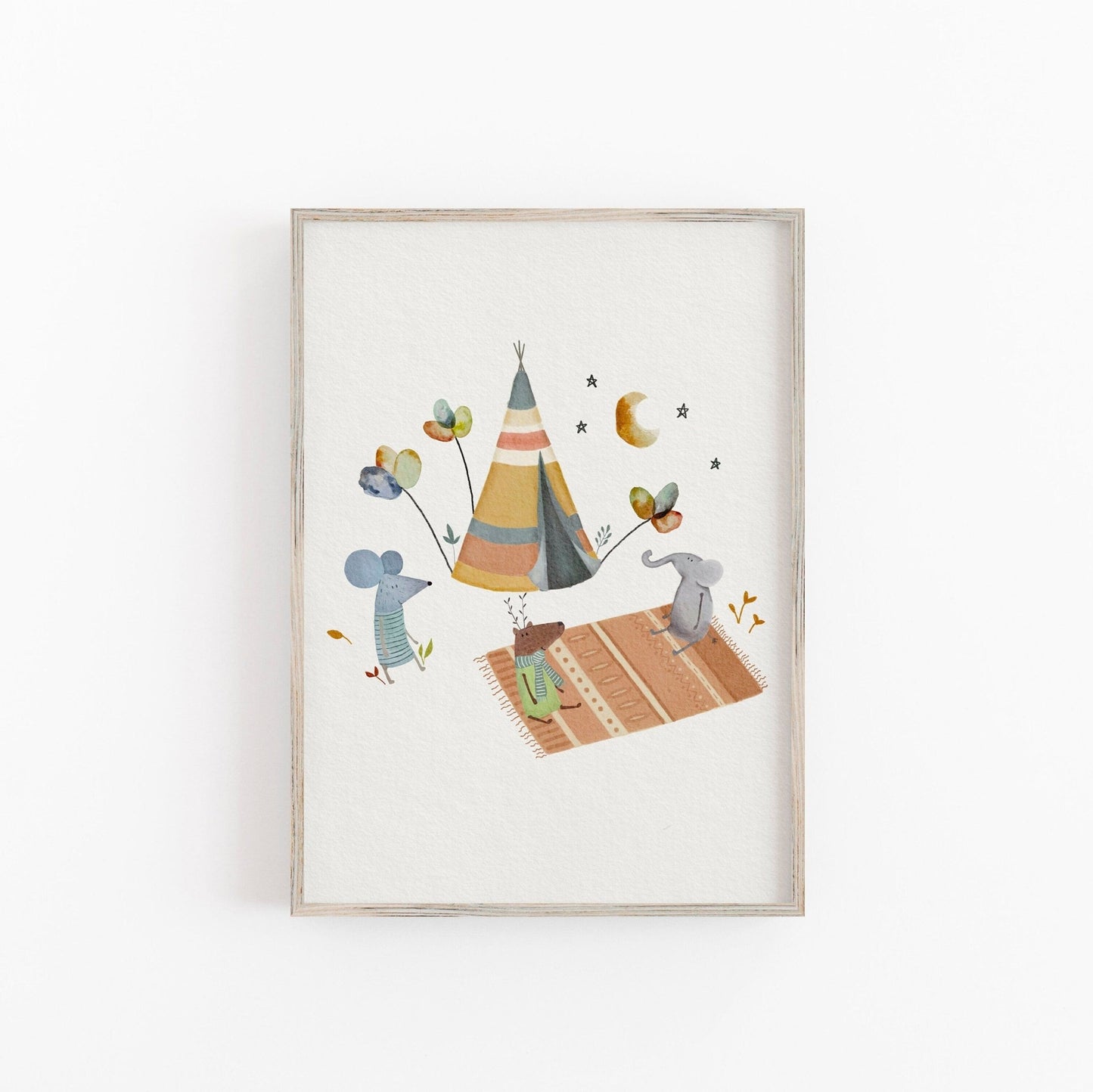 Camping Adventure Nursery Art Print for Children - Prints - Urchin Bay