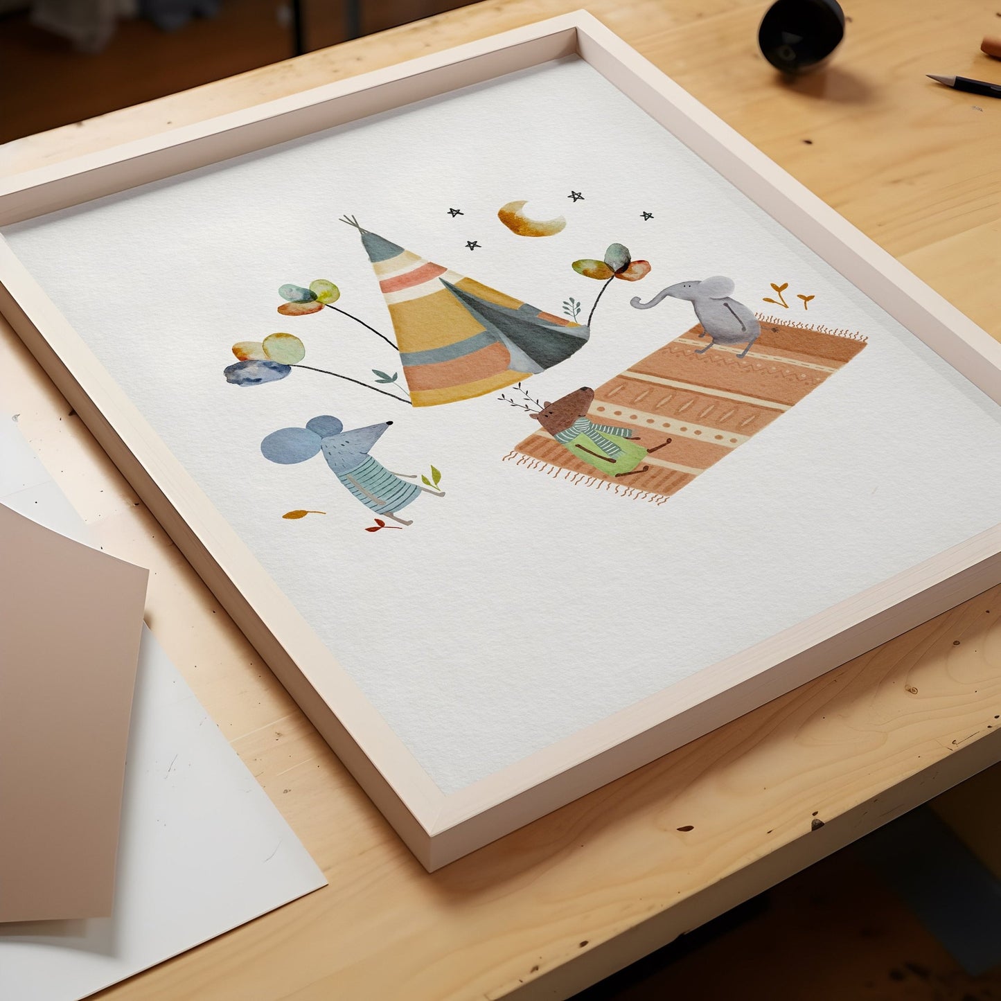 Camping Adventure Nursery Art Print for Children - Prints - Urchin Bay