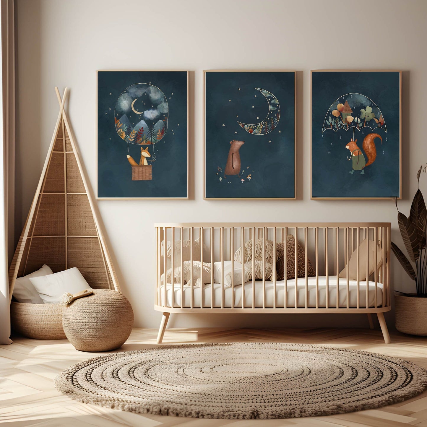 Childrens Animal Poster Set - Prints - Urchin Bay