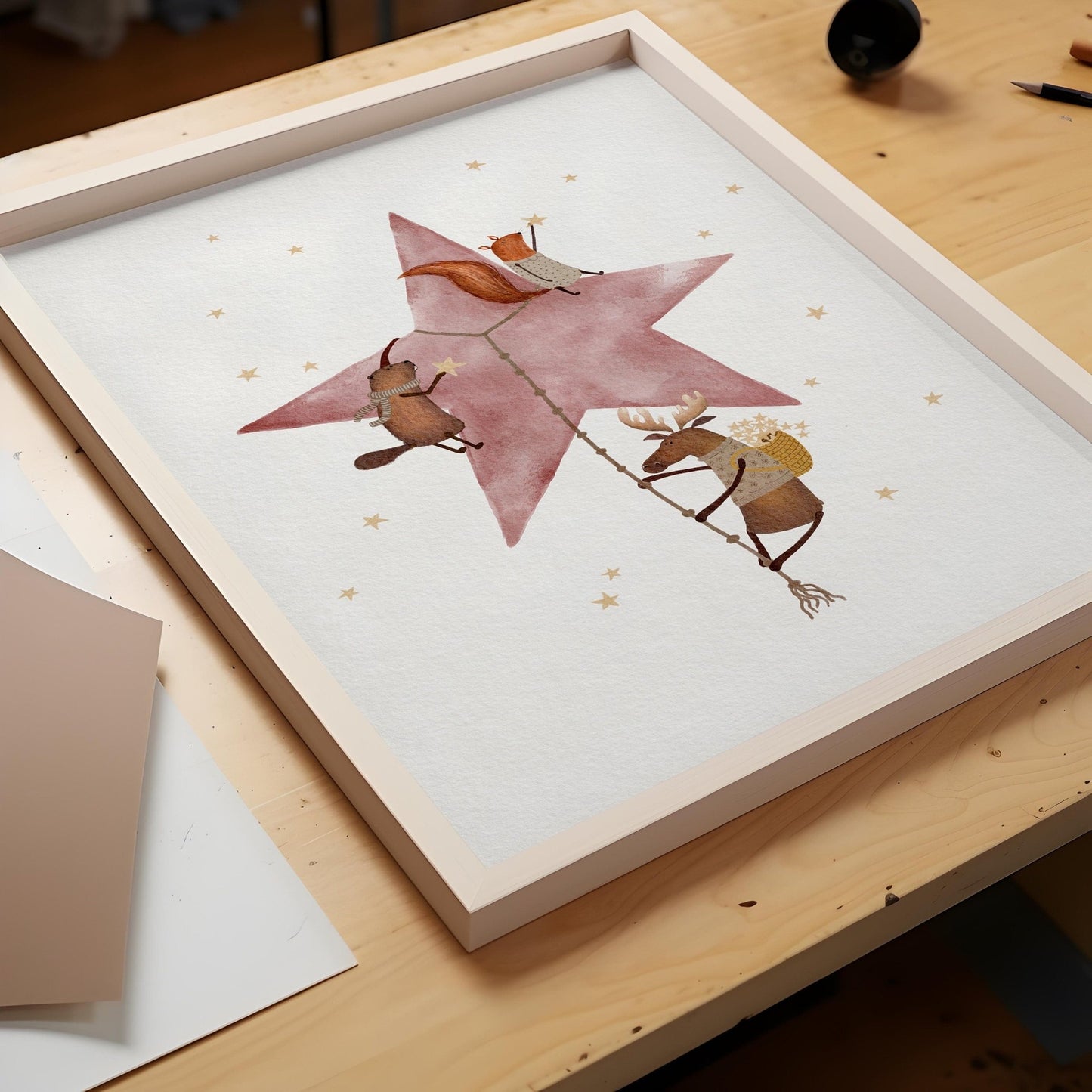 Childrens Star Illustration Print - Prints - Urchin Bay