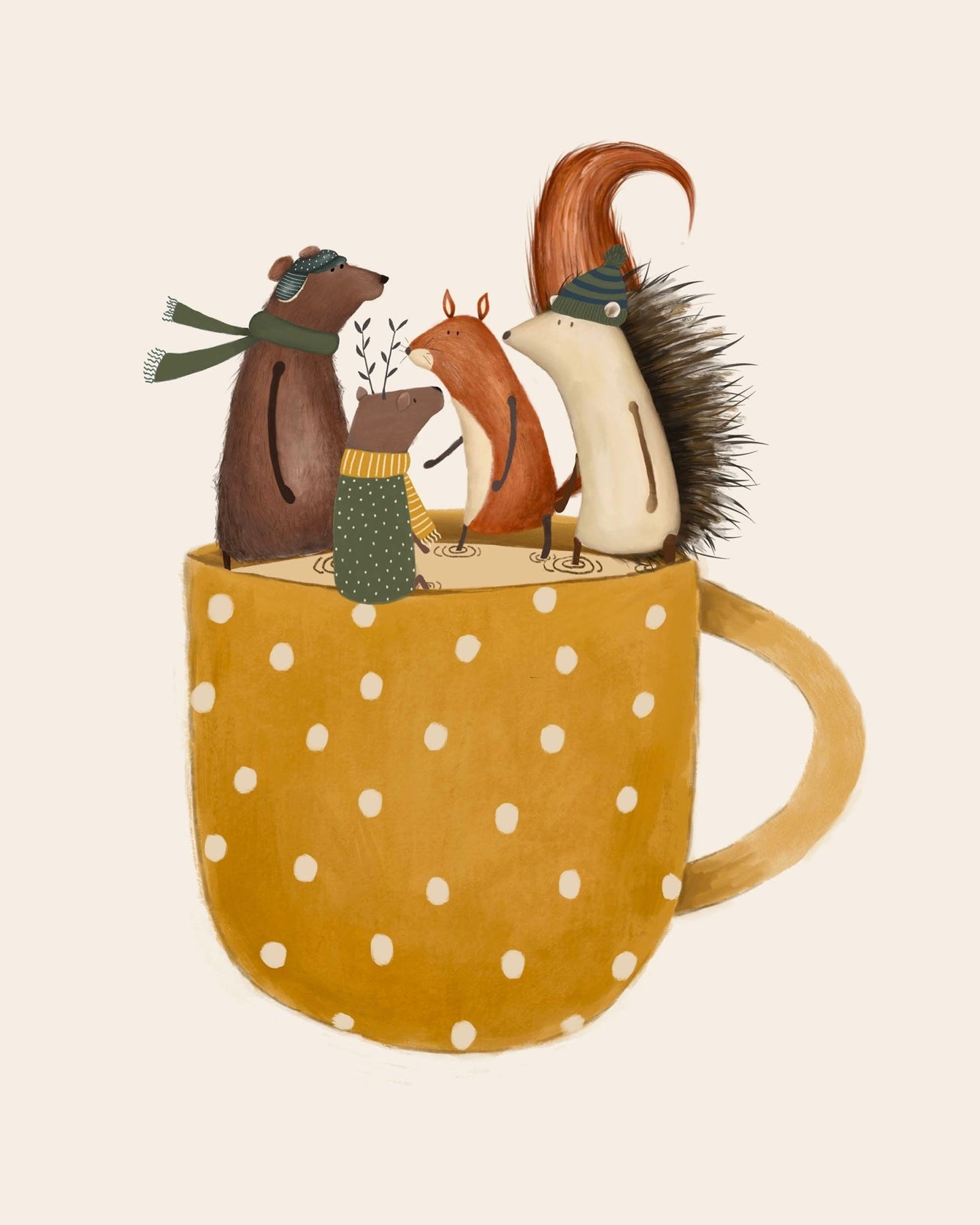 Children's Whimsical Animal Poster - Prints - Urchin Bay