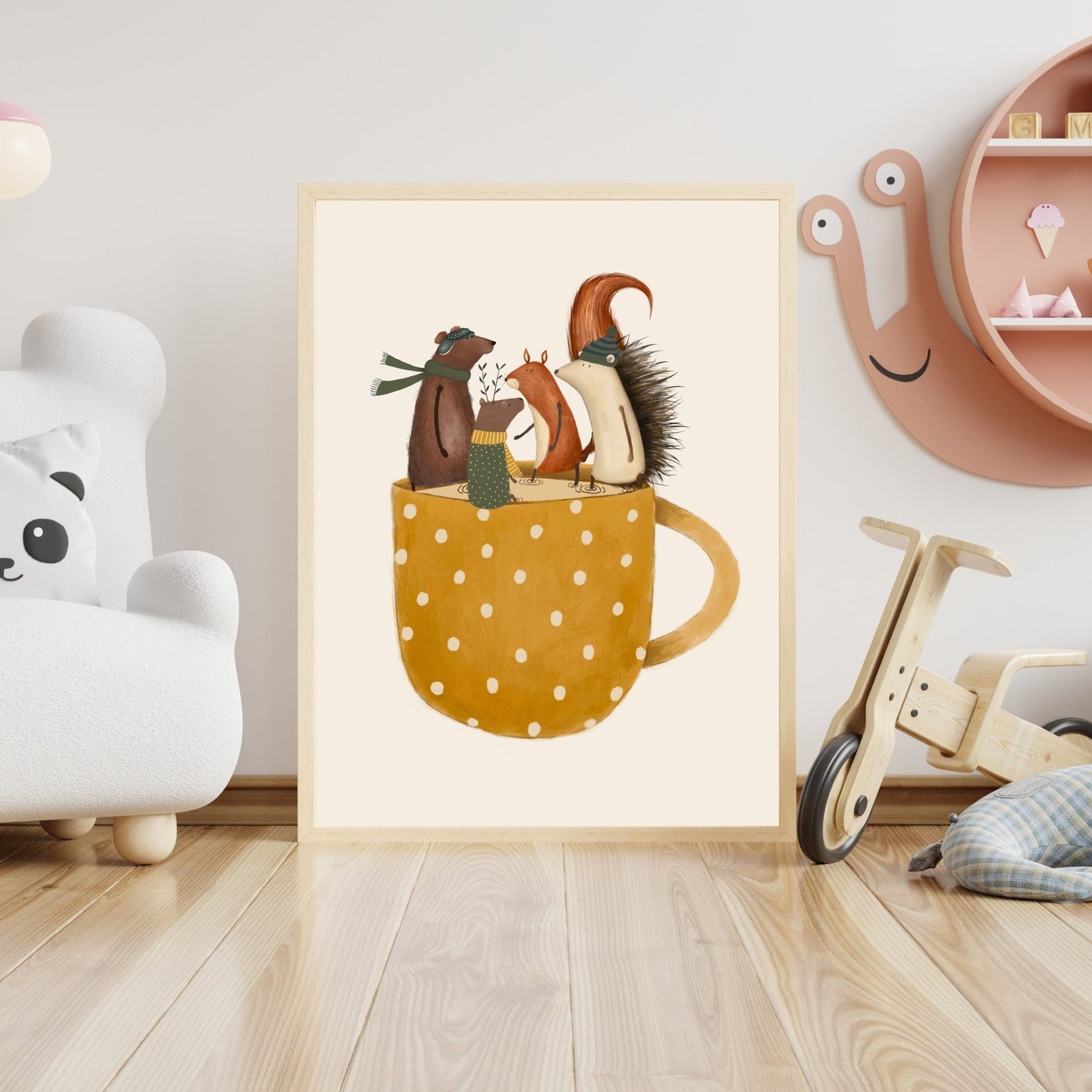Children's Whimsical Animal Poster - Prints - Urchin Bay