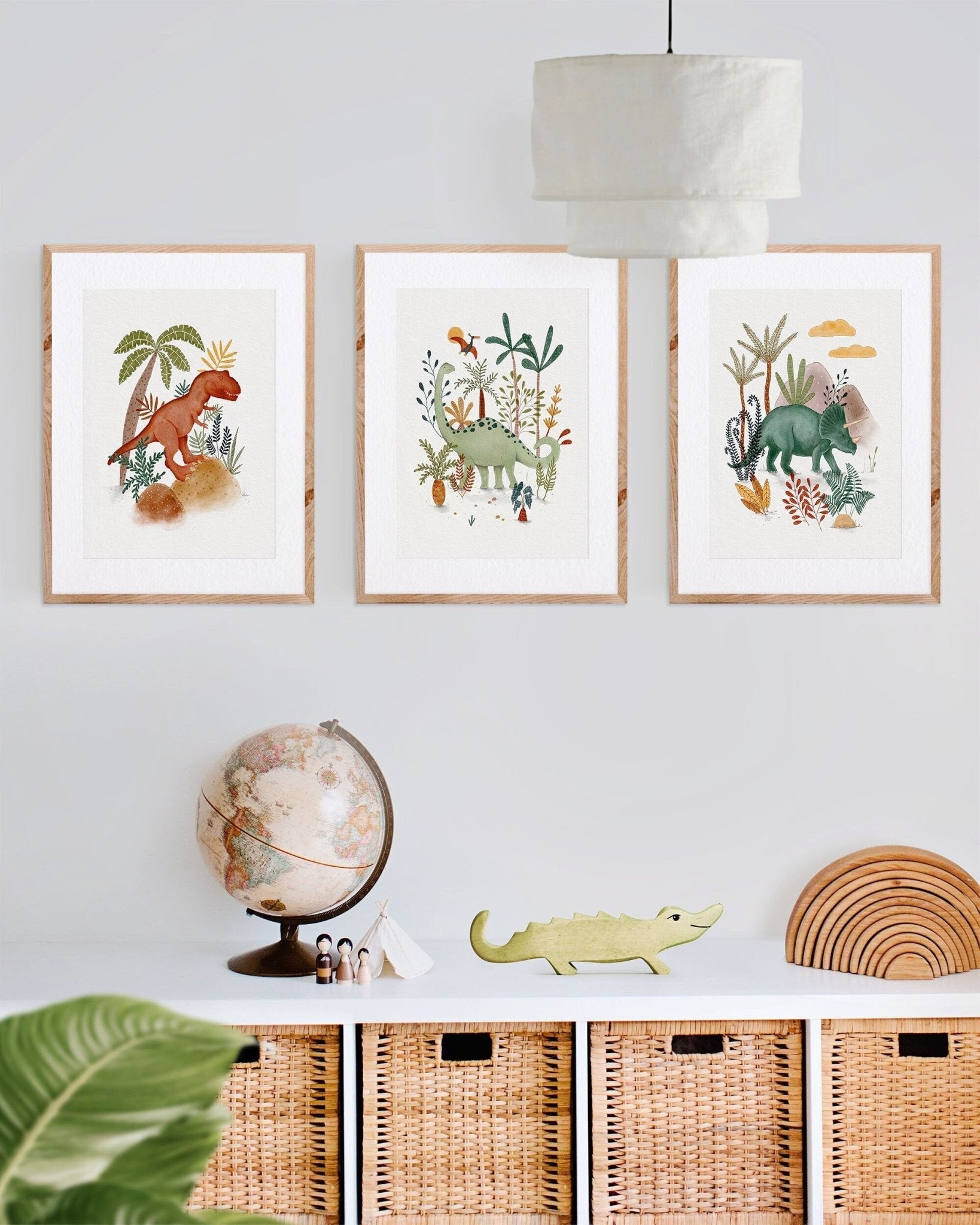 Dinosaur Art Print Set for Boys Room - Prints - Urchin Bay