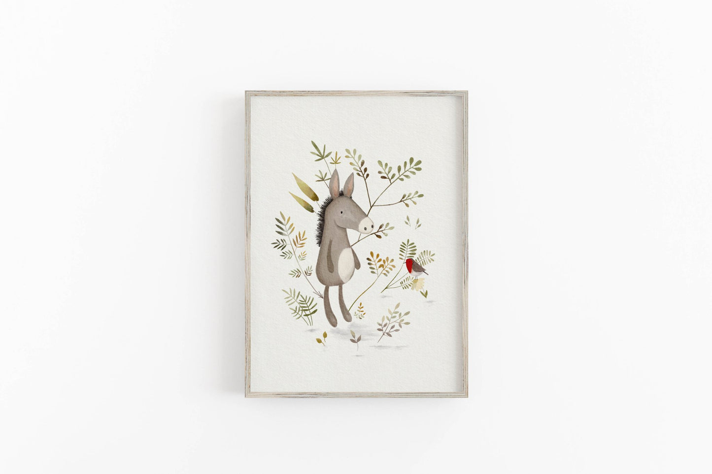 Donkey Illustration For Kids - Prints - Urchin Bay