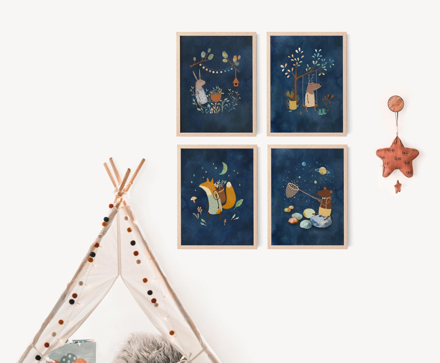 Forest Animals Children's Art Prints Set - Prints - Urchin Bay