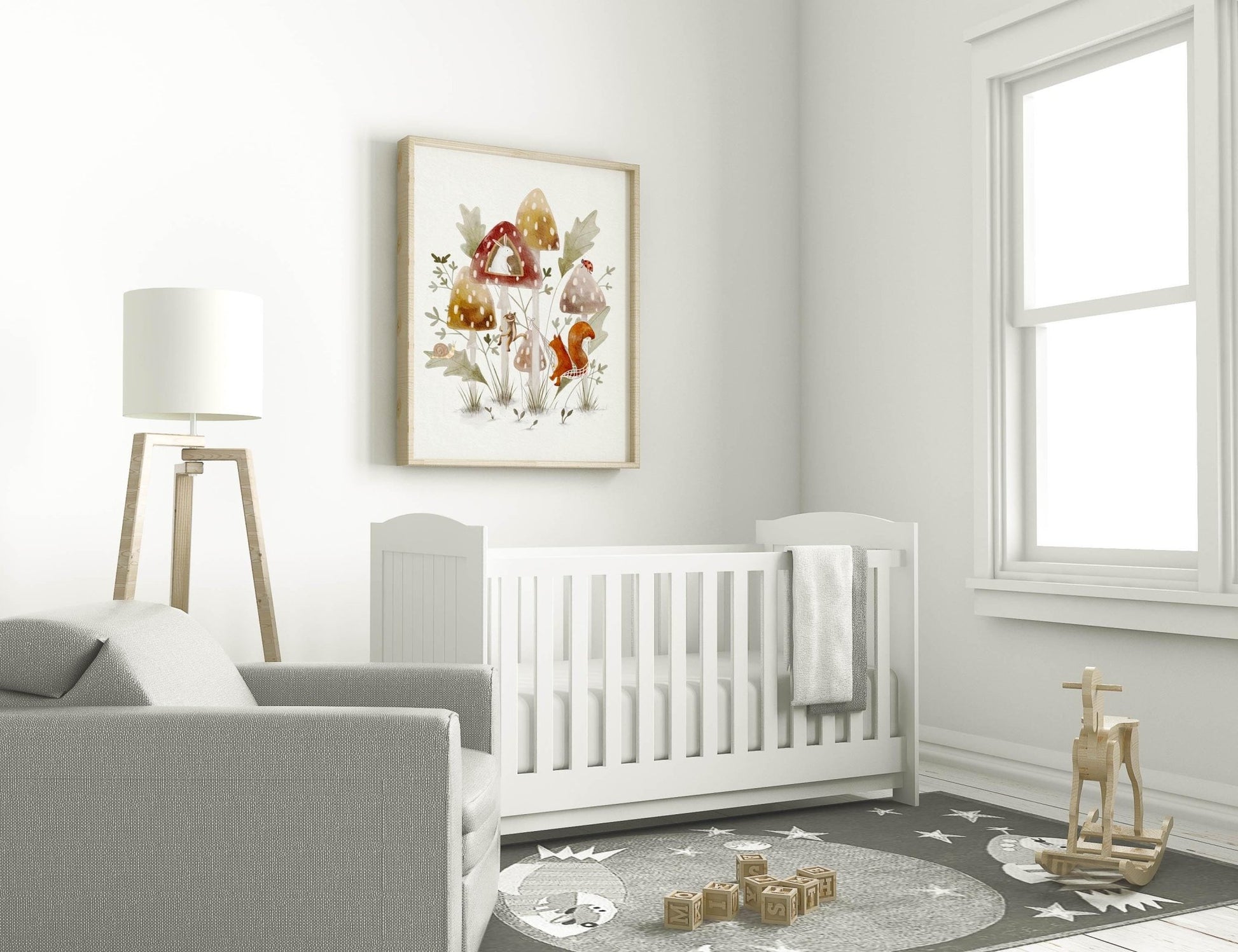 Forest Floor Wonderland – Enchanting Woodland Mushroom Print - Prints - Urchin Bay