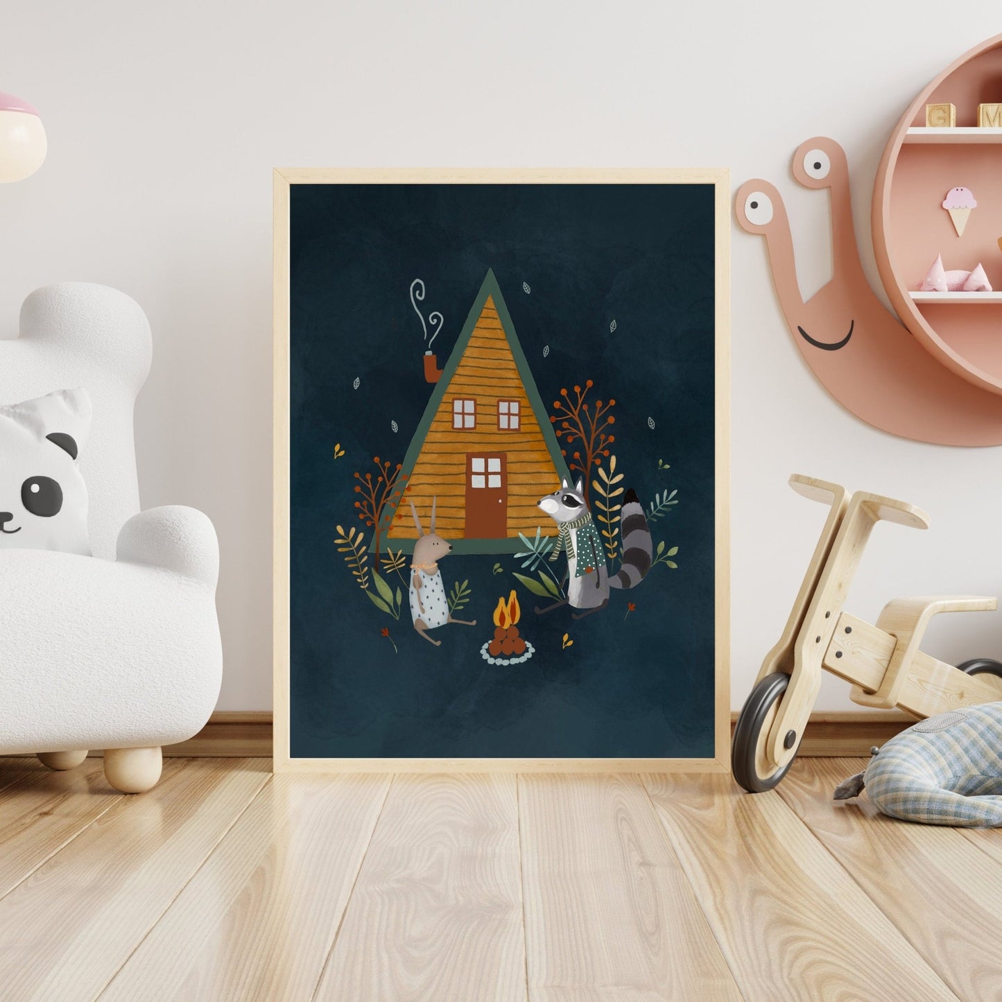 Forest Nursery Art Print - Scandi Style Decor for Kids - Prints - Urchin Bay