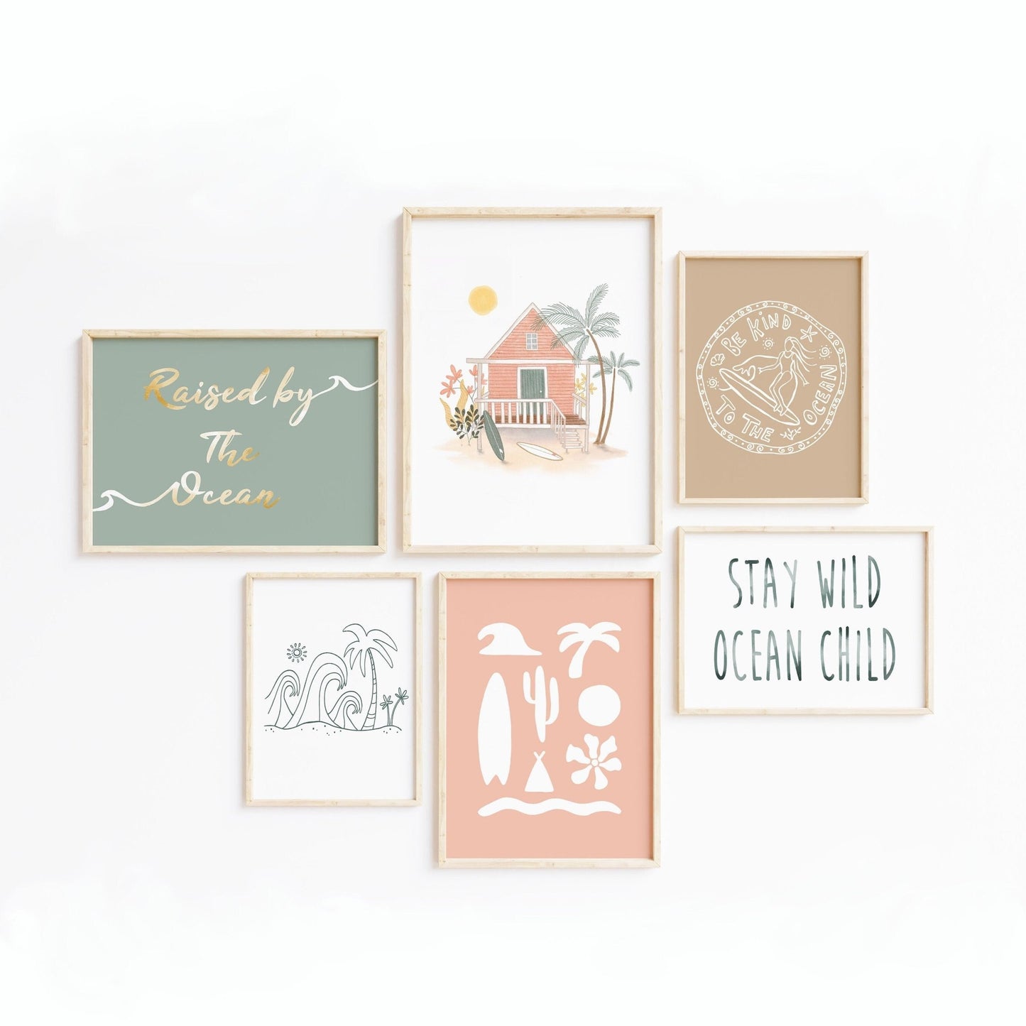 Gallery Wall Set for Teen Girls Room Decor - Urchin Bay