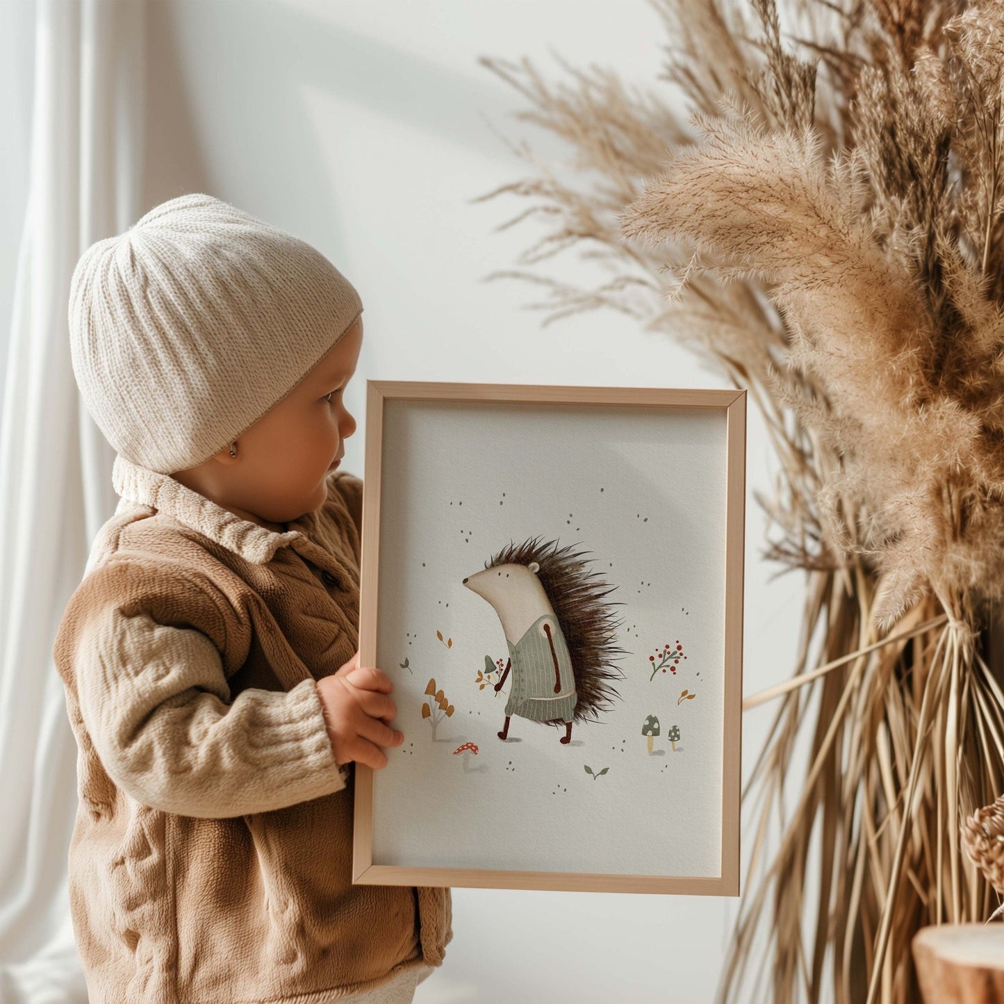 Hedgehog Art Print - Woodland Animal Nursery Decor - Prints - Urchin Bay