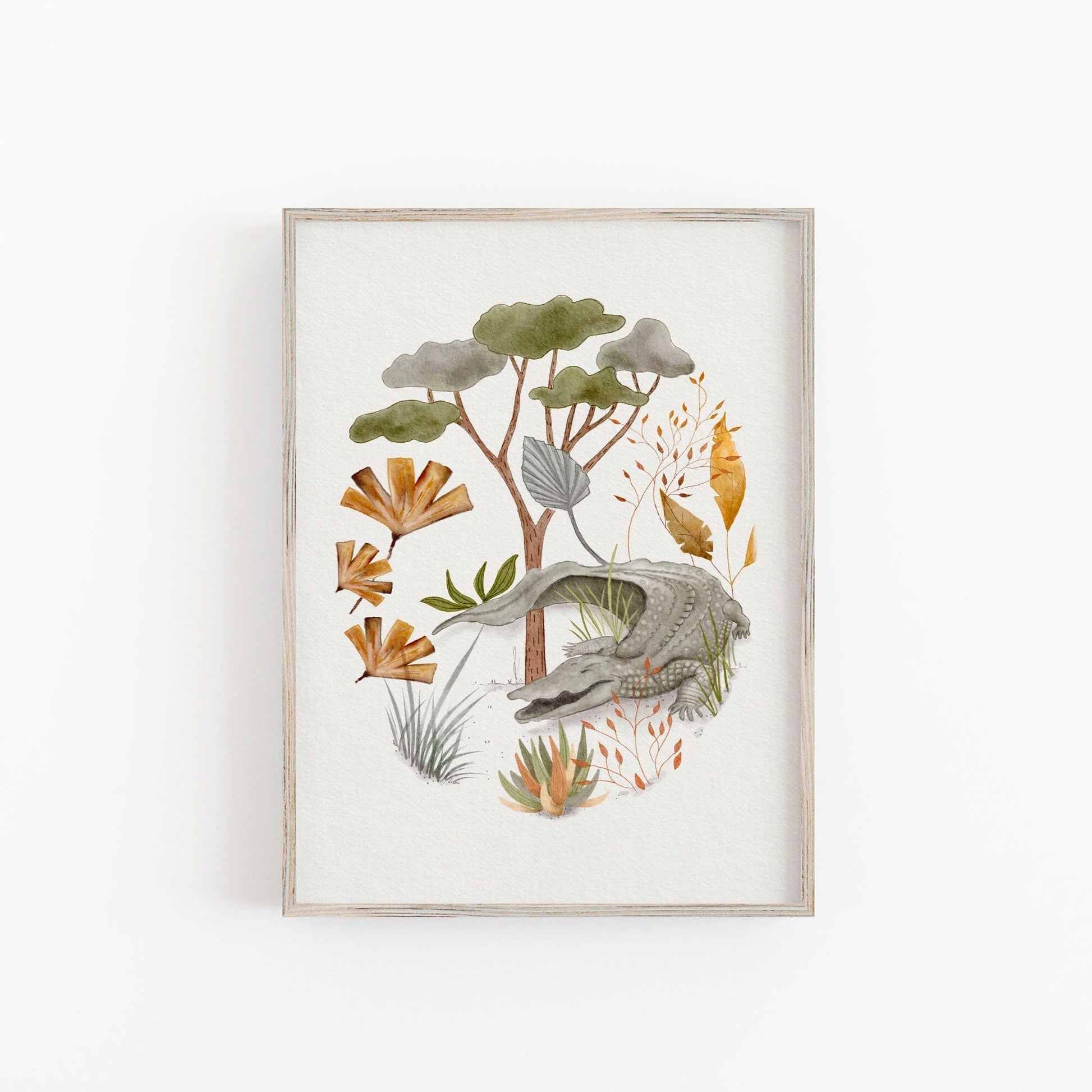 Hippo Art Print for Kids Room - Safari Animal Decor - Prints - Urchin Bay