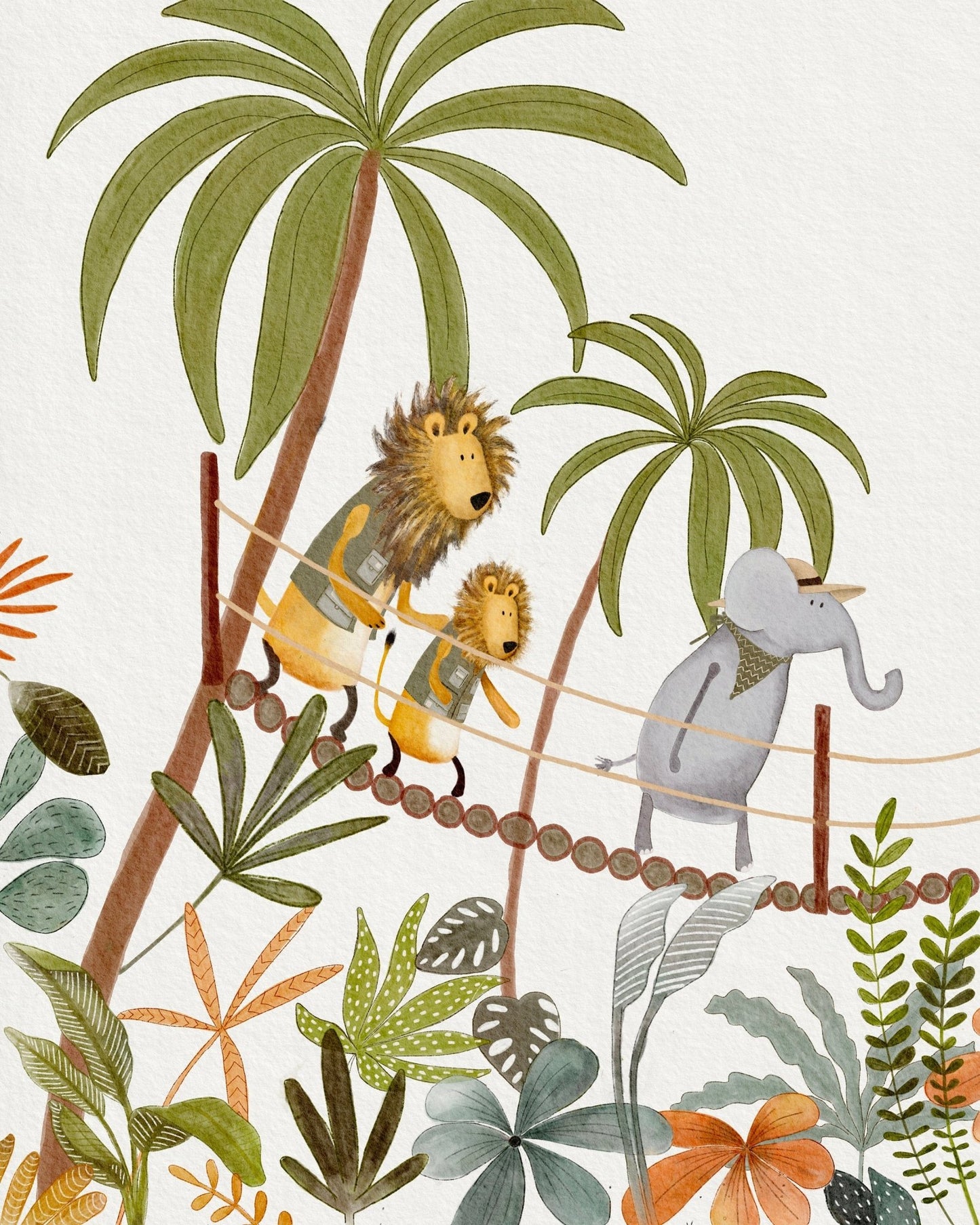 Jungle Adventure Nursery Art Print - Prints - Urchin Bay