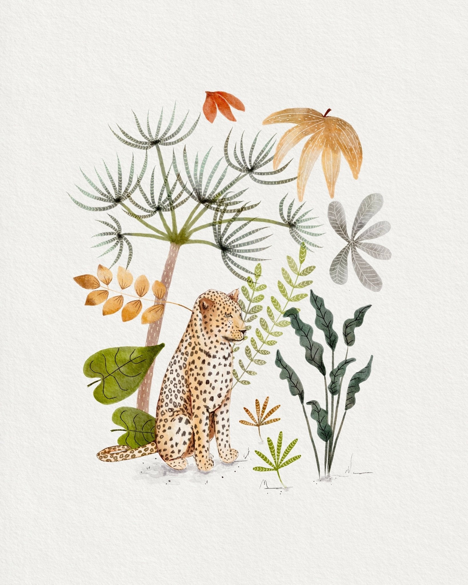 Jungle Animal Nursery Art Prints - Set of 6 - Urchin Bay