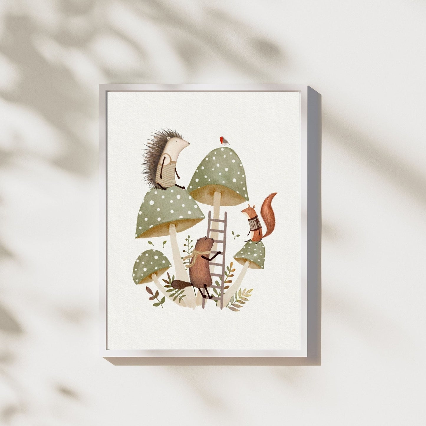 Mushroom Art Print - Hand Painted Illustration - Prints - Urchin Bay