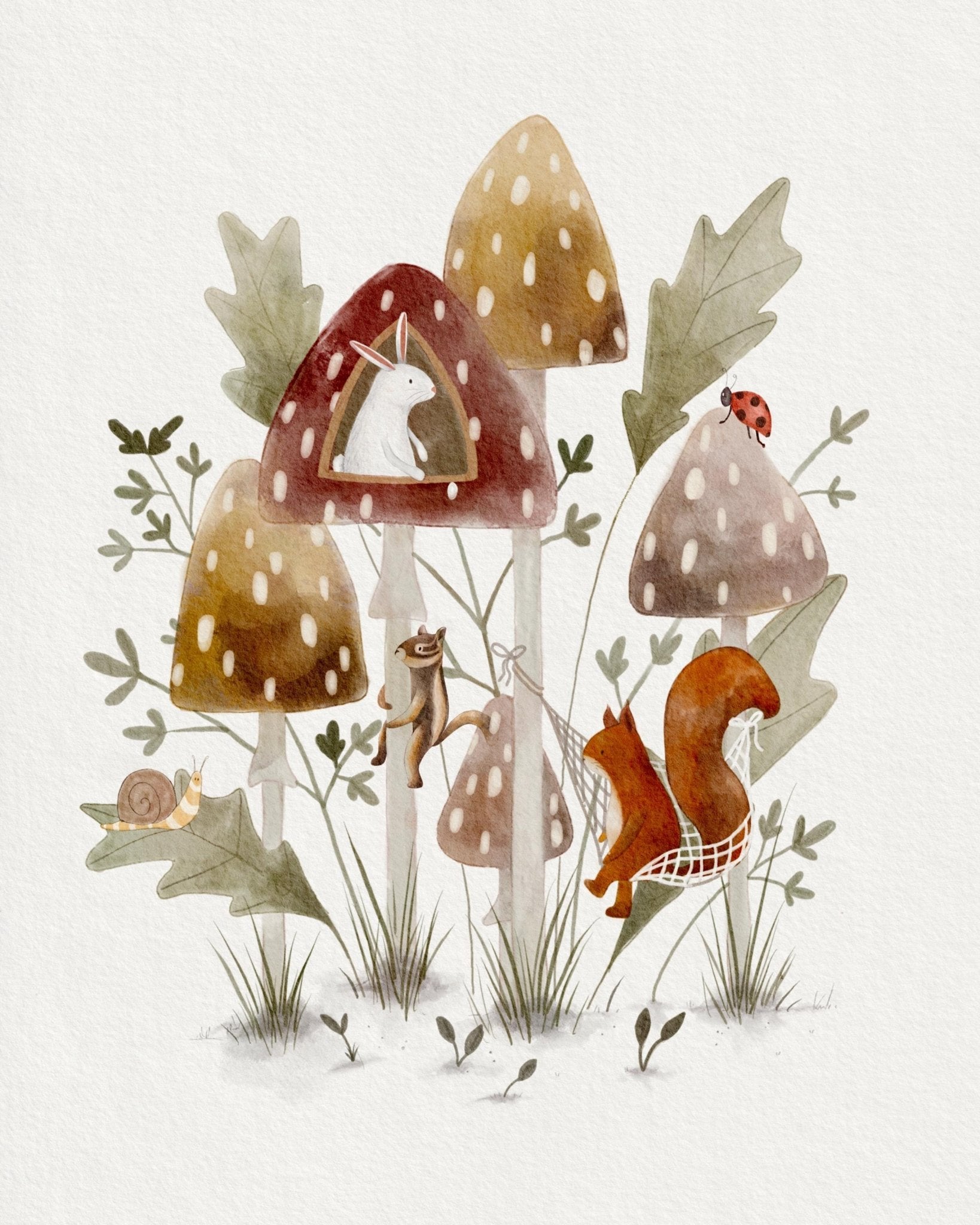 Nature - Themed Art Prints Set for Childrens Rooms - Prints - Urchin Bay