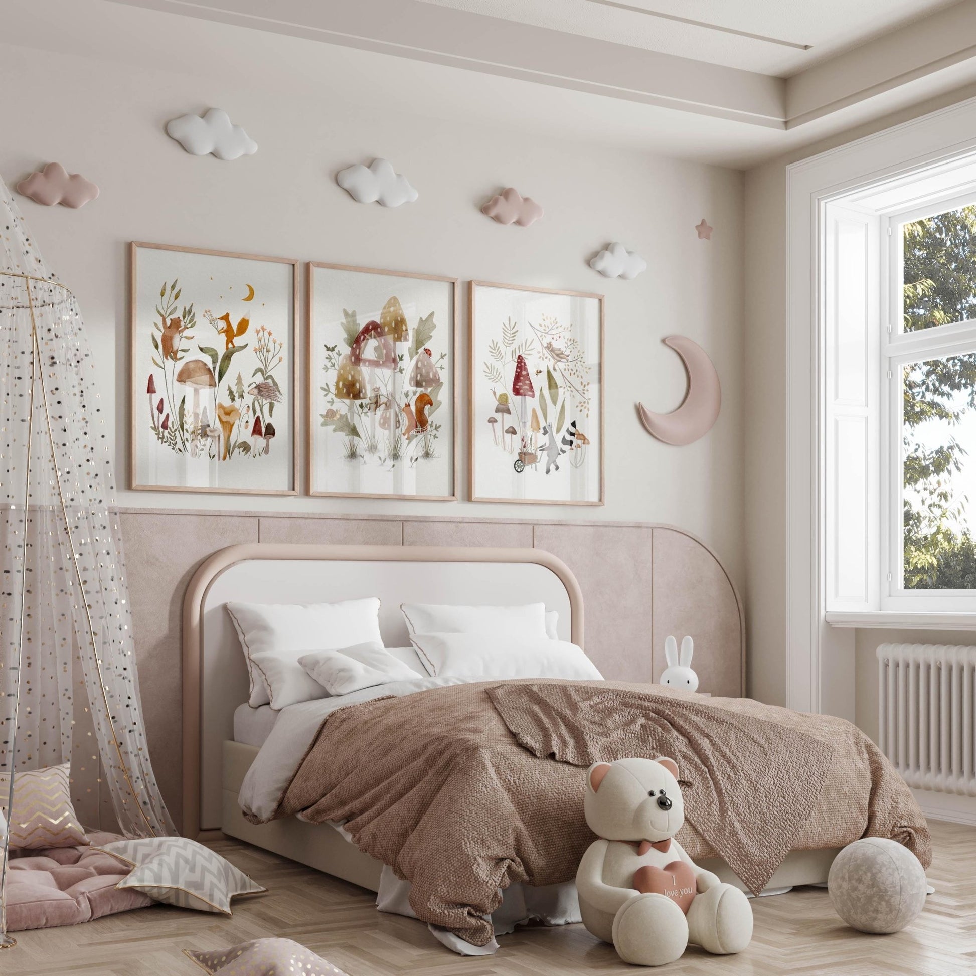 Nature - Themed Art Prints Set for Childrens Rooms - Prints - Urchin Bay