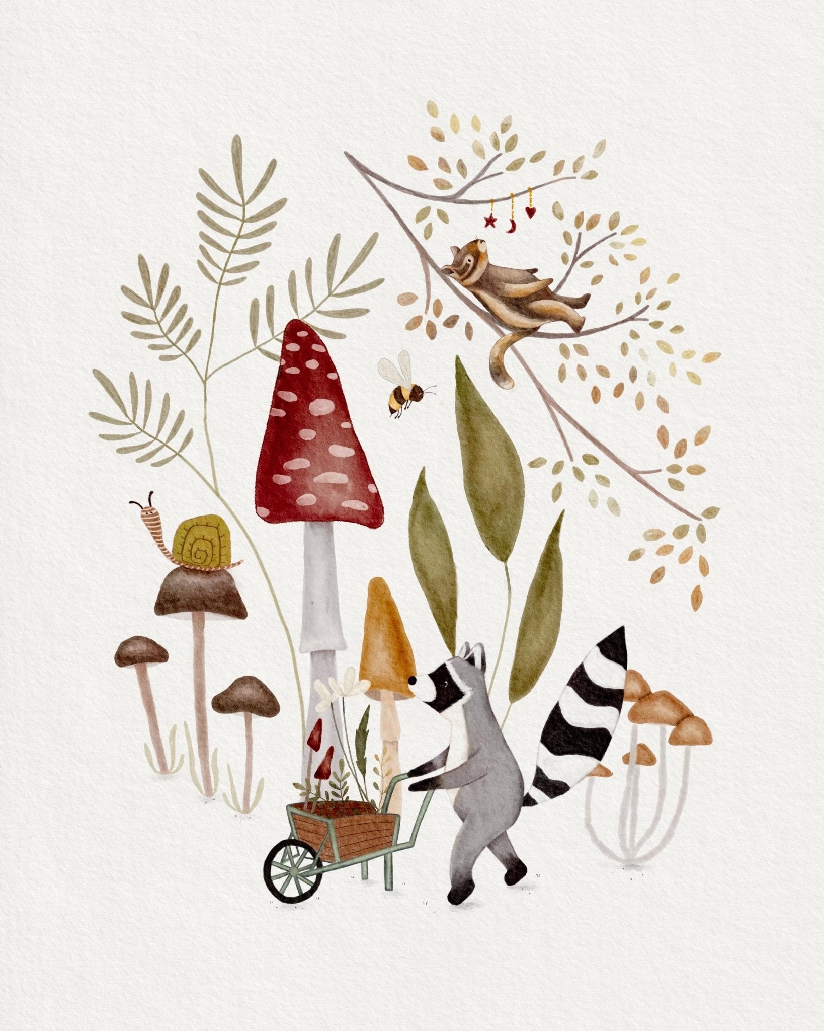 Nature - Themed Art Prints Set for Childrens Rooms - Prints - Urchin Bay