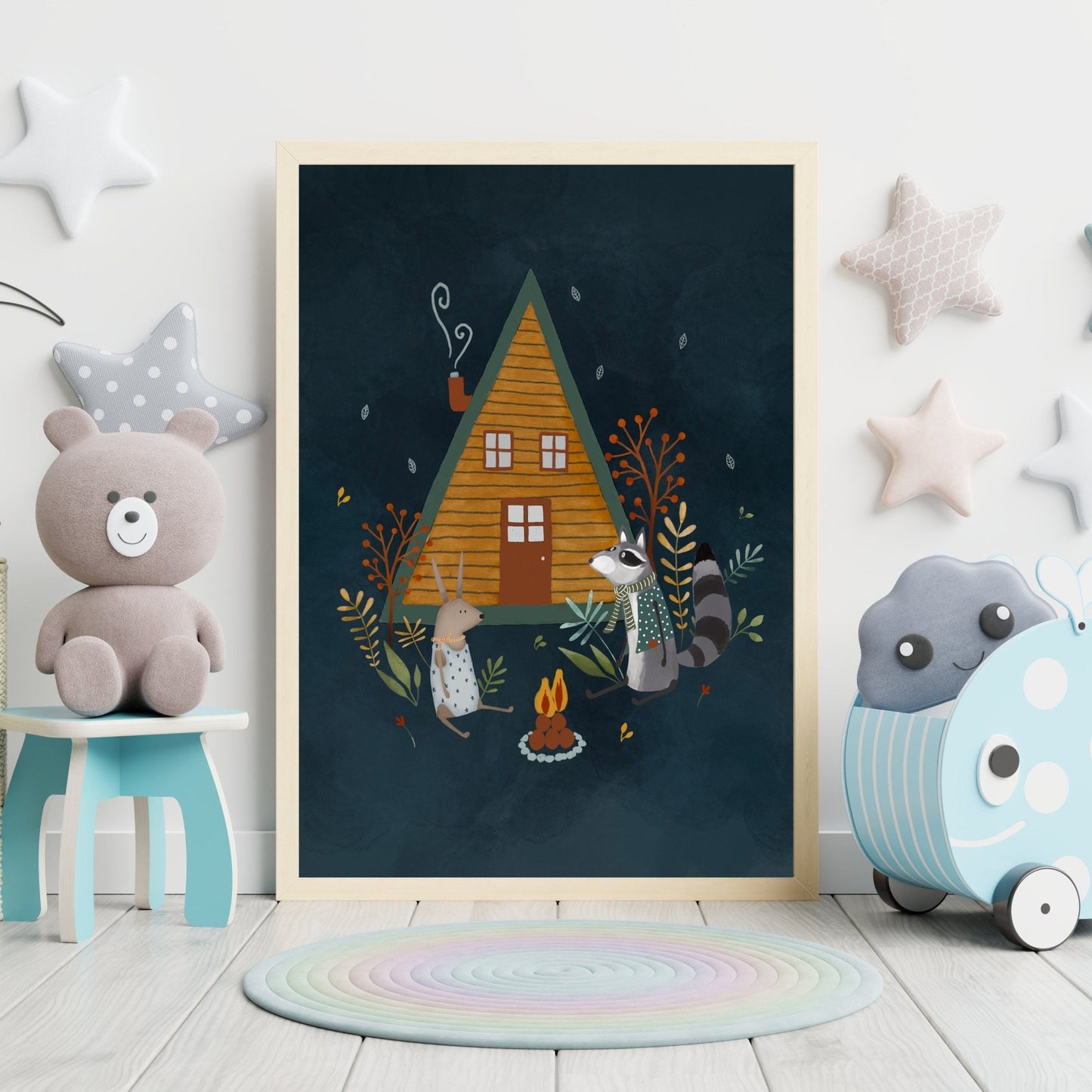 Night Sky Forest Art Prints Set - Prints - Urchin Bay