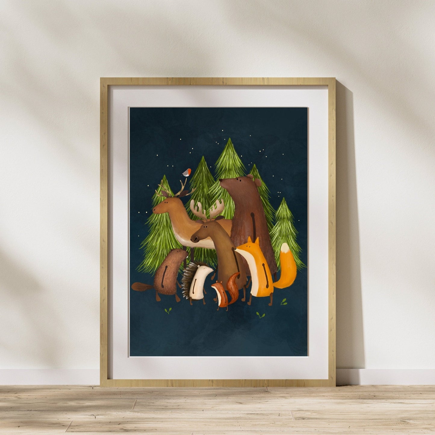 Night Sky Forest Art Prints Set - Prints - Urchin Bay