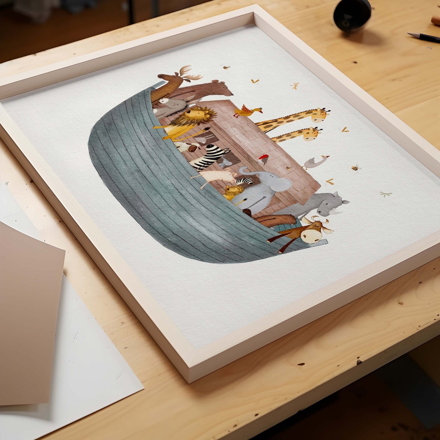 Noahs Ark Nursery Decor - Animal Art Print for Children - Prints - Urchin Bay