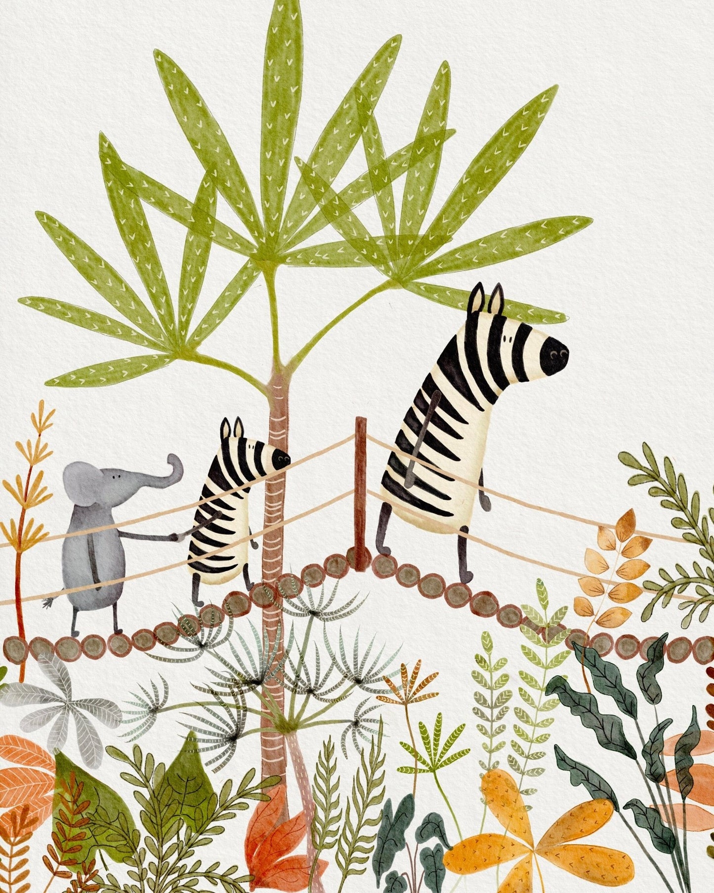 Safari Animal Nursery Wall Prints - Prints - Urchin Bay
