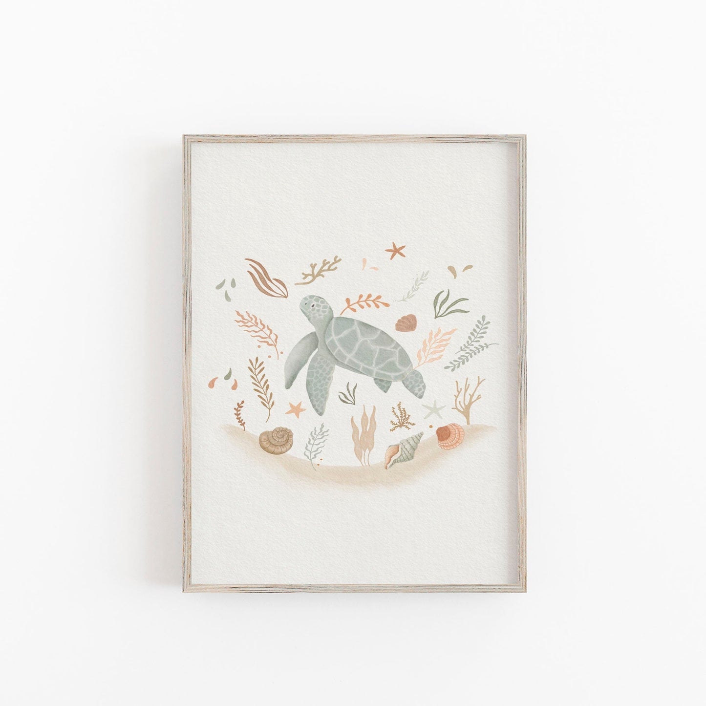 Sea Turtle Girls Art Print - Prints - Urchin Bay
