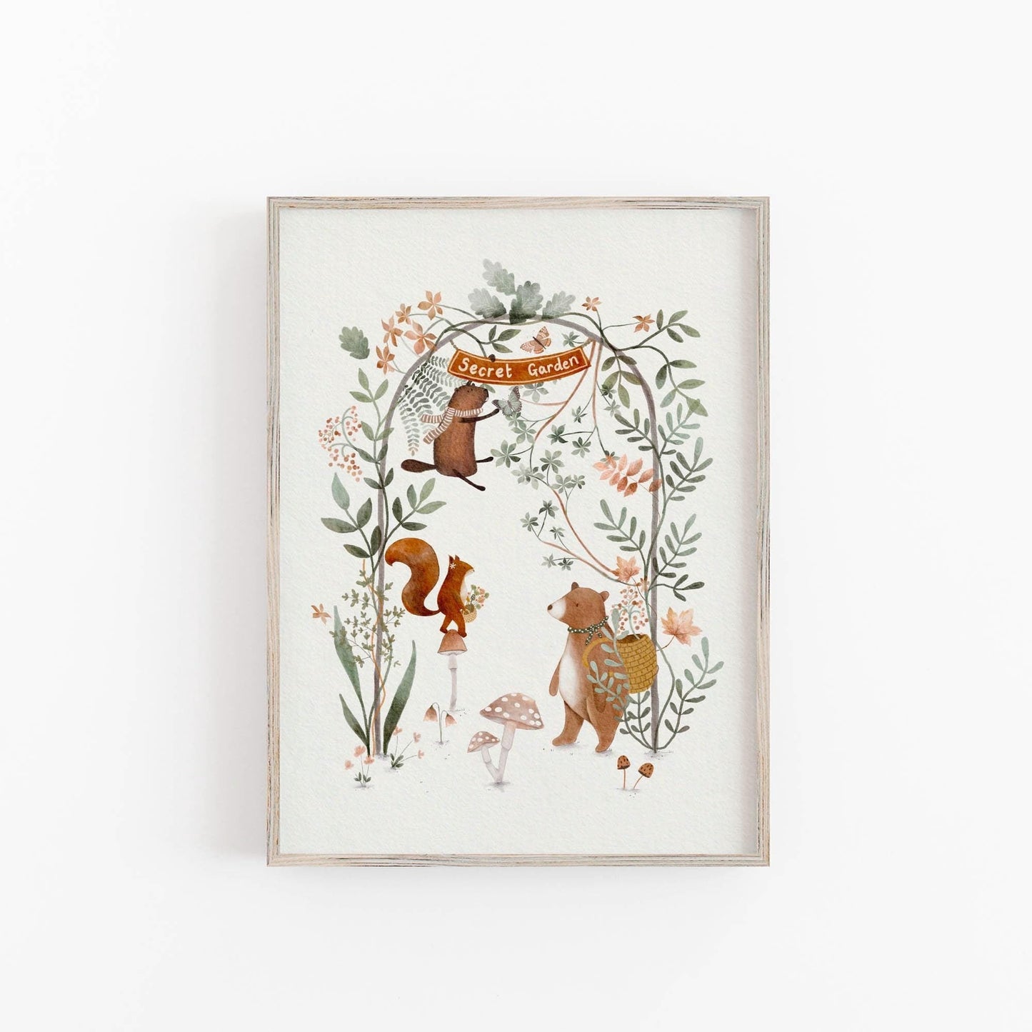 Secret Garden Whimsical Art Print - Prints - Urchin Bay