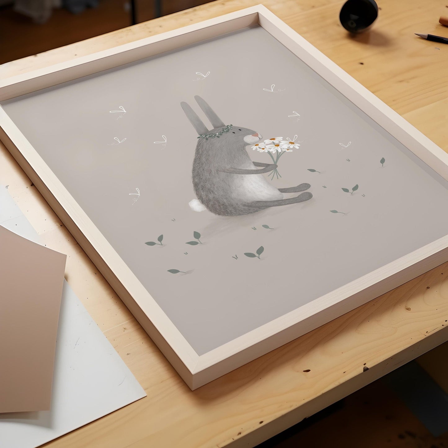 Set of 3 Bunny Rabbit Art Prints - Prints - Urchin Bay