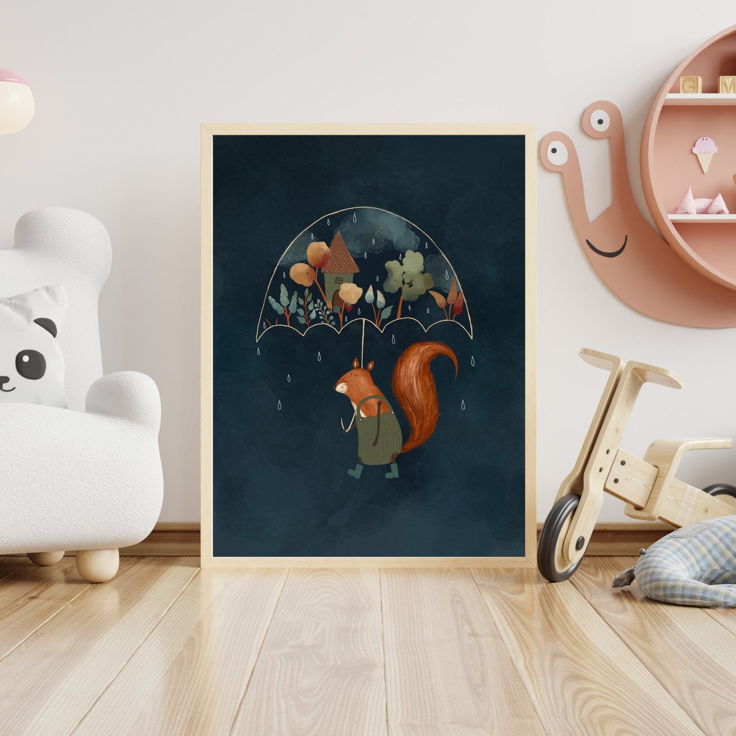 Set of 3 Night Sky Woodland Animal Prints - Prints - Urchin Bay