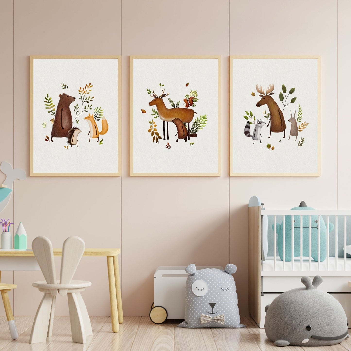 Set of 3 Woodland Art Prints - Prints - Urchin Bay