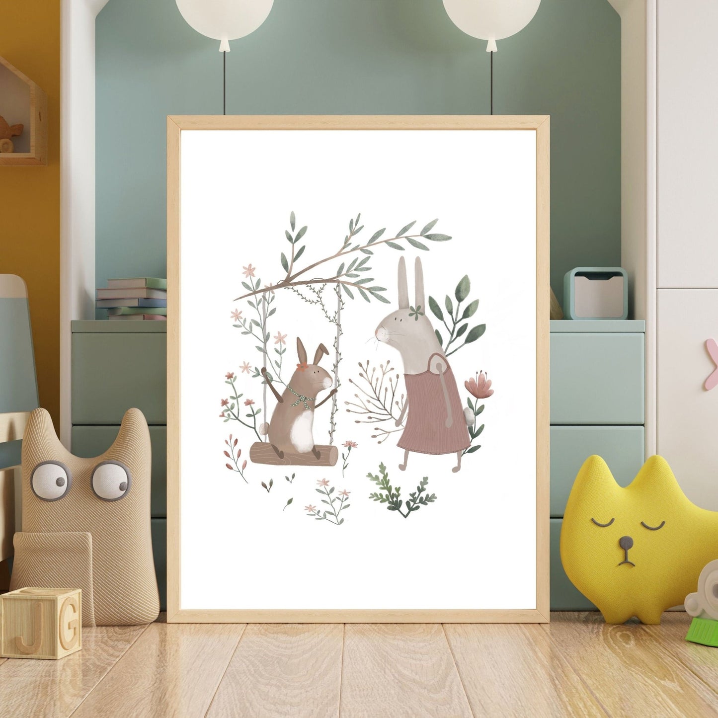 Set of Three Rabbit Art Prints - Prints - Urchin Bay