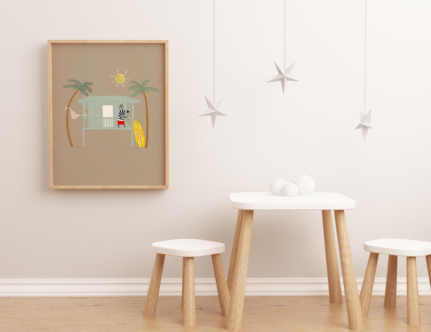 Set of Three Surf Art Prints For Children, Surfing Wall Decor - Prints - Urchin Bay