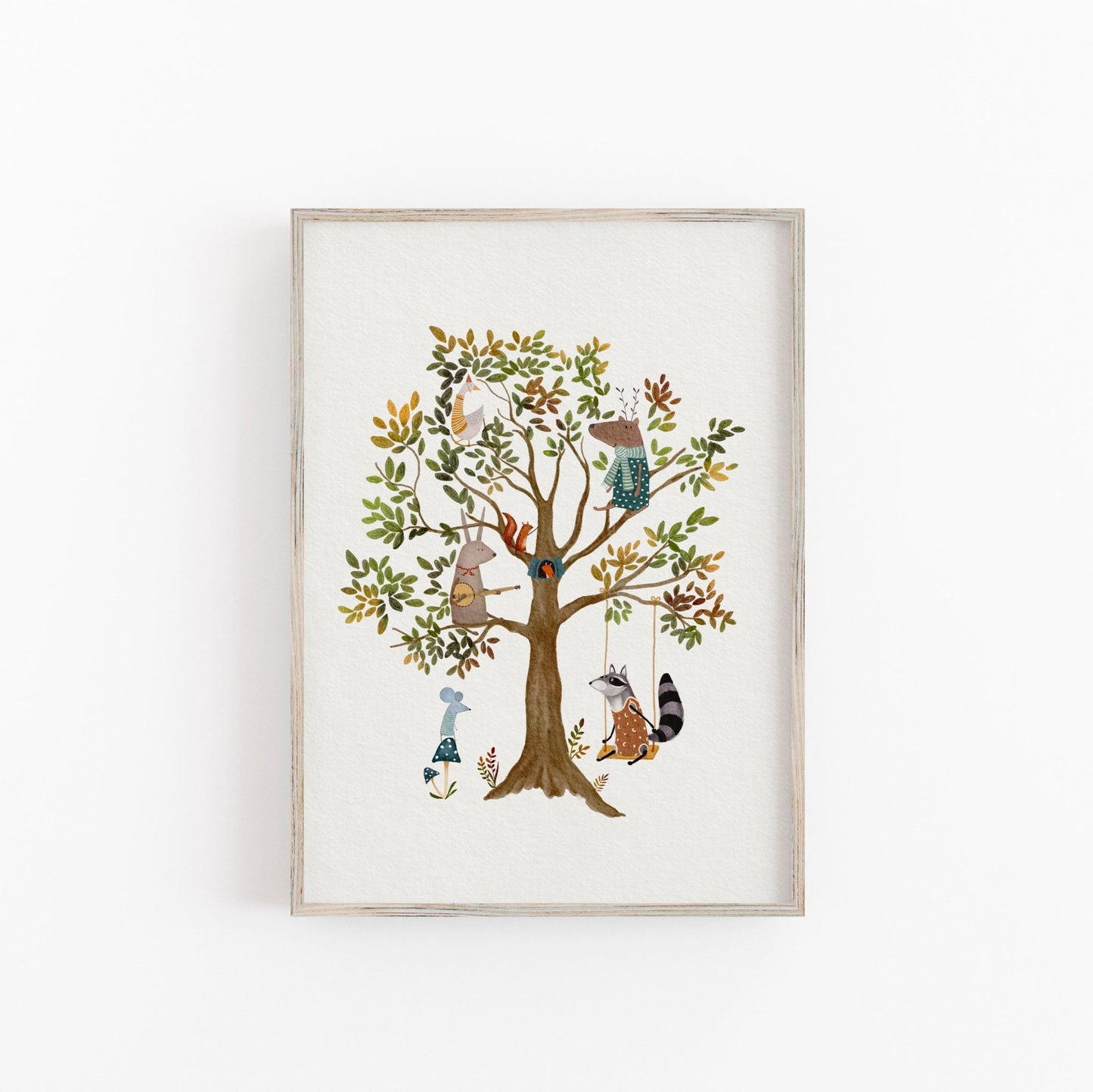 Set of Three Woodland Animal Art Prints, Whimsical Room Decor - Prints - Urchin Bay