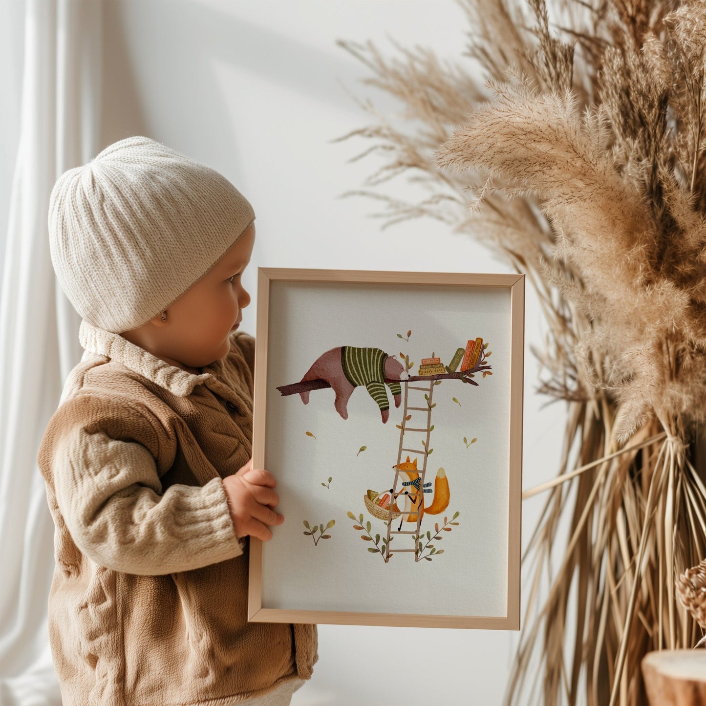 Set of Three Woodland Animal Art Prints, Whimsical Room Decor - Prints - Urchin Bay