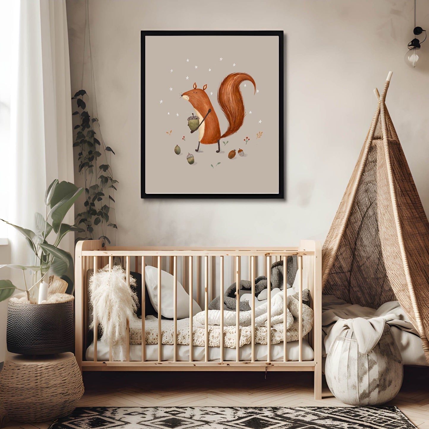 Squirrel Illustration Art Print - Prints - Urchin Bay