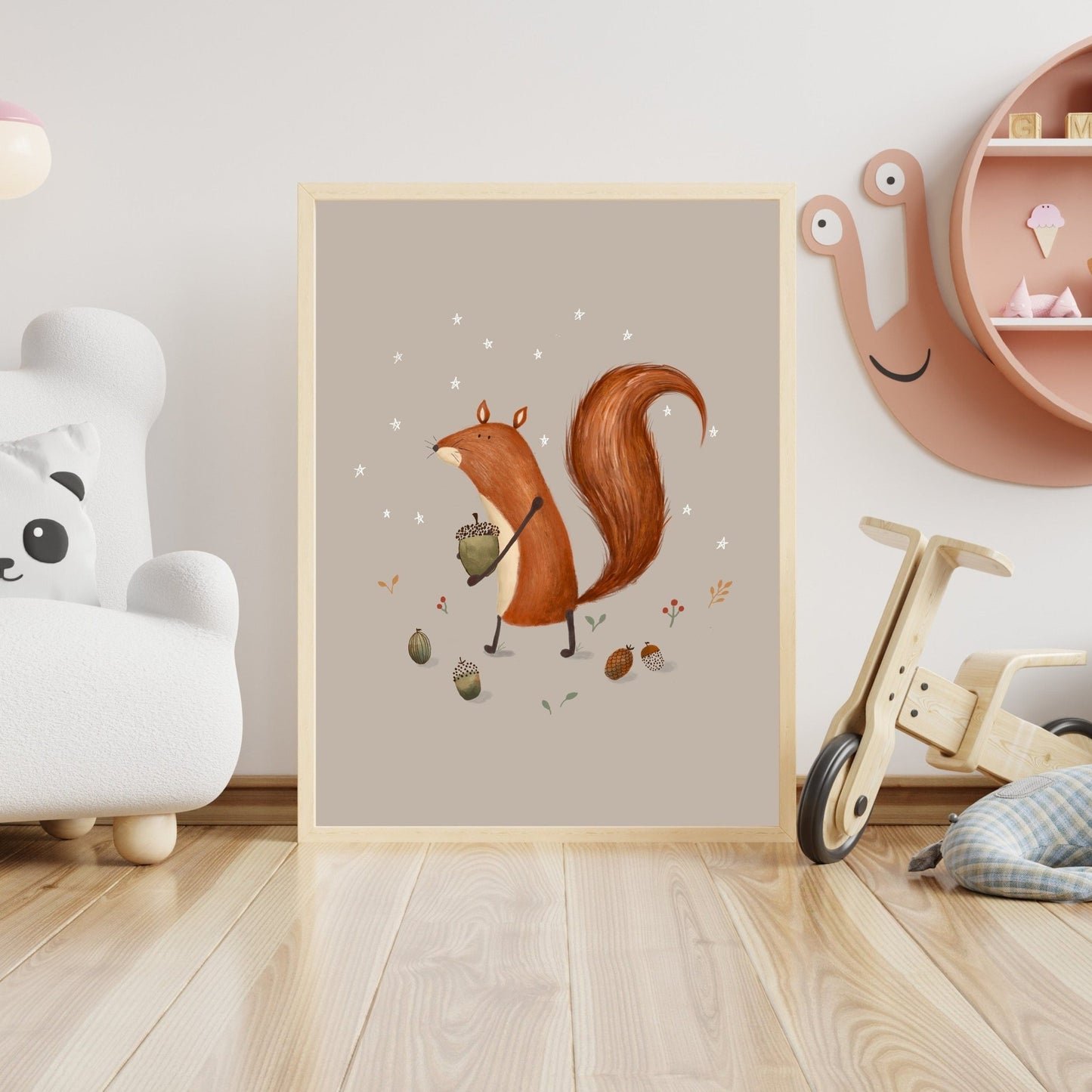 Squirrel Illustration Art Print - Prints - Urchin Bay