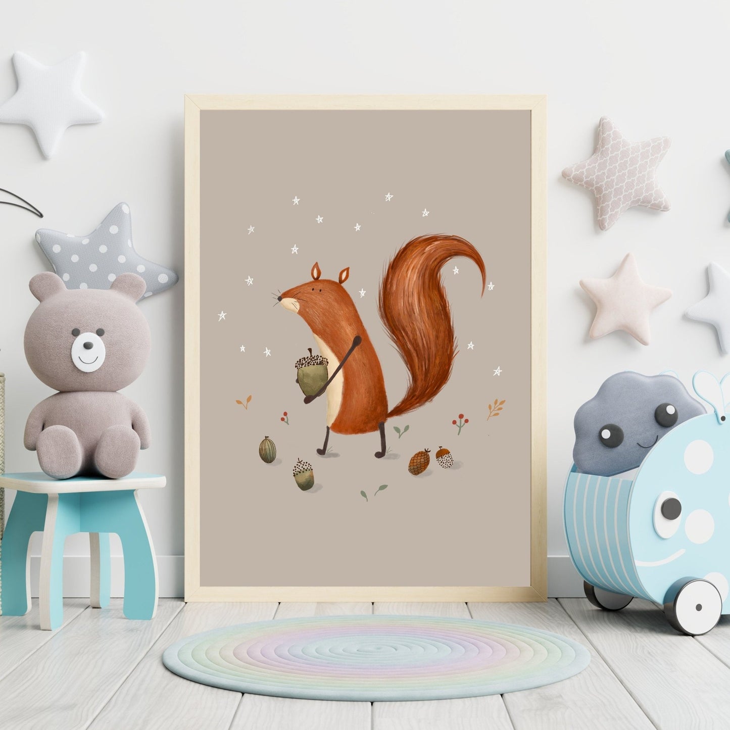 Squirrel Illustration Art Print - Prints - Urchin Bay