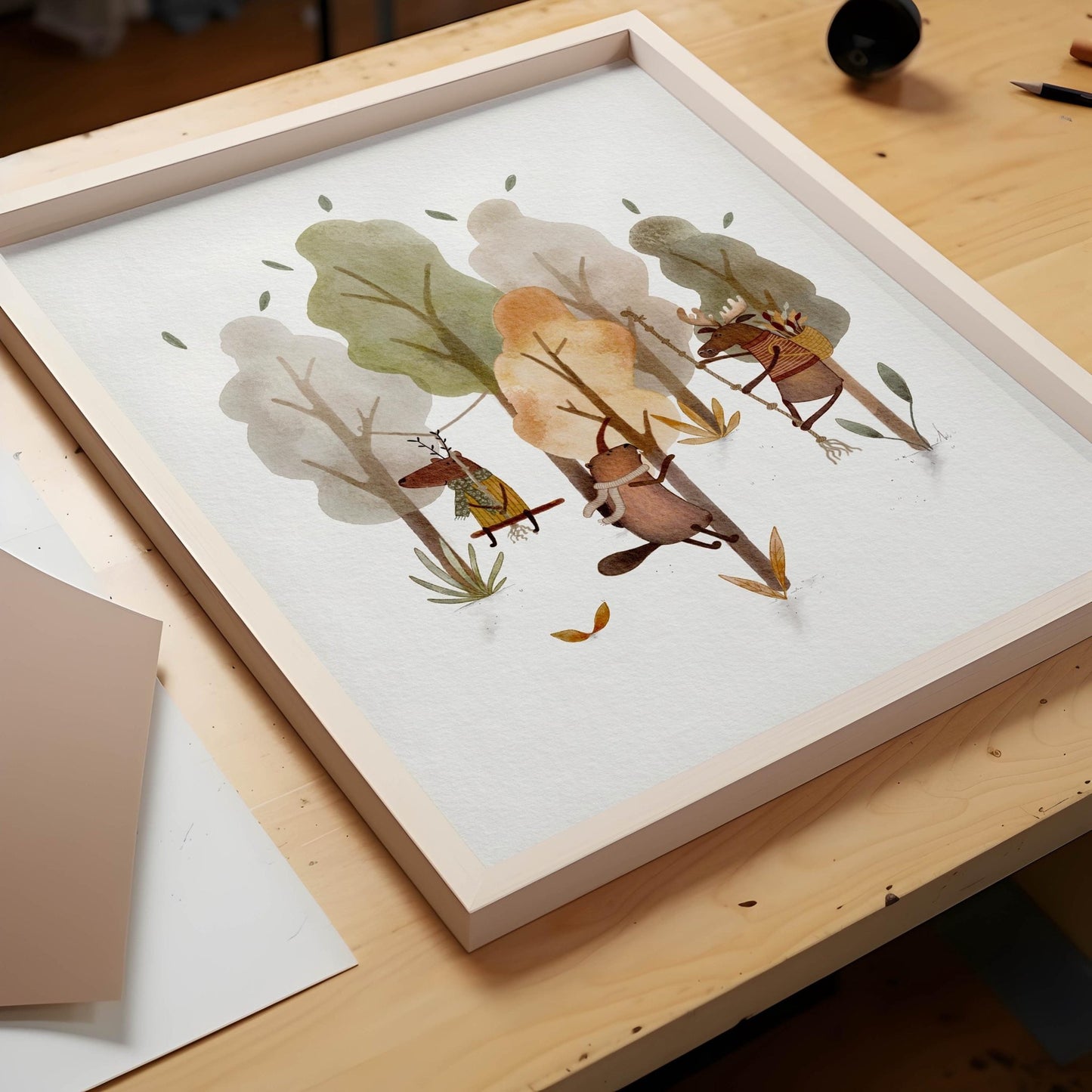 Storybook Forest Animals & Mushroom - Set 3 Prints - Prints - Urchin Bay