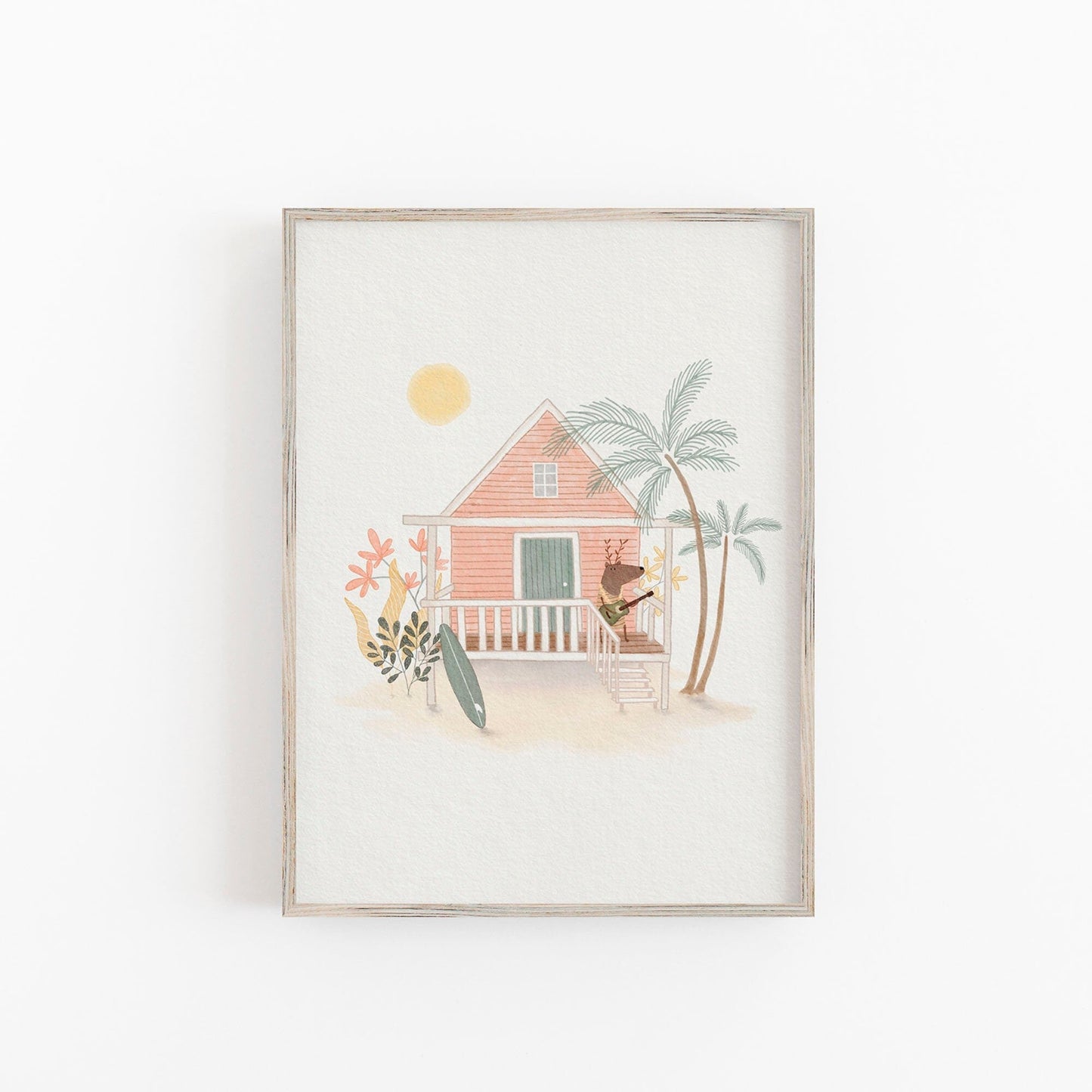 Surf Nursery Art Print - Beach Decor for Baby Girls Room - Prints - Urchin Bay