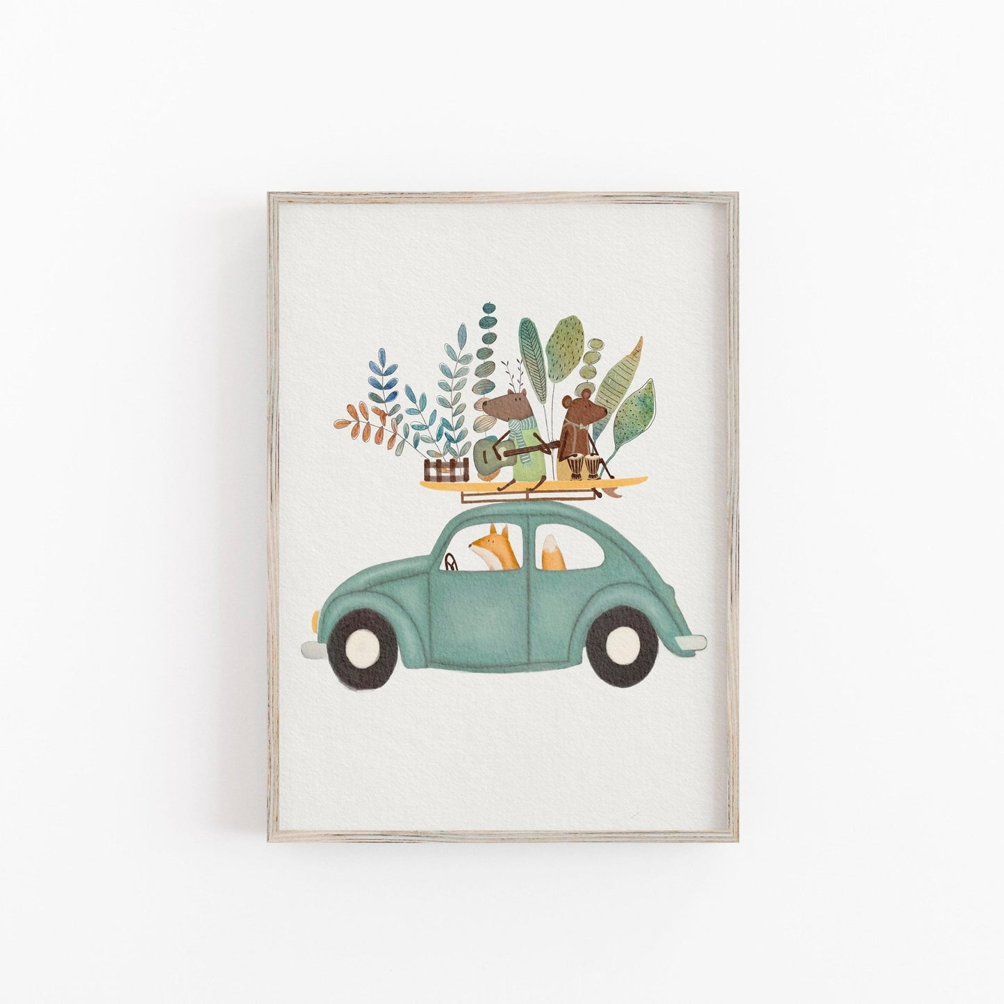 Watercolor Animal Print - Whimsical Kids Room Art - Prints - Urchin Bay