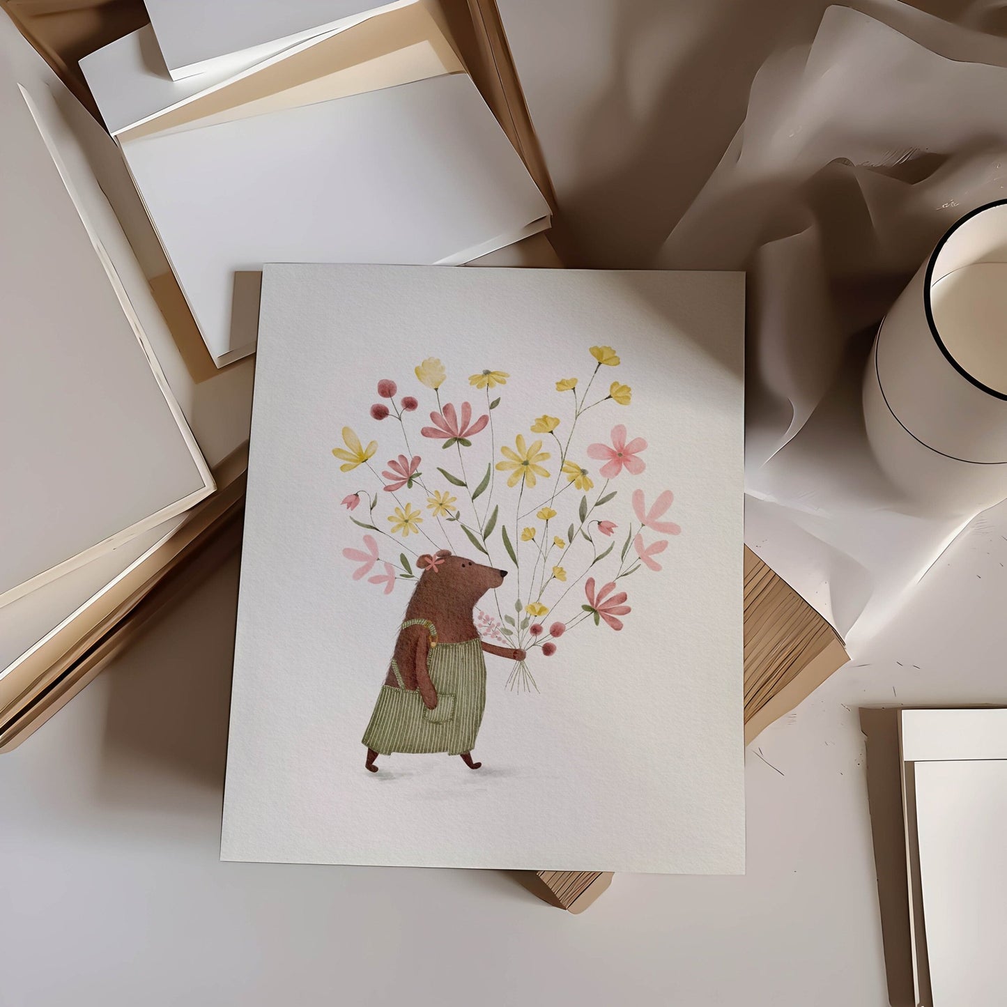 Whimsical Bear Print - Prints - Urchin Bay