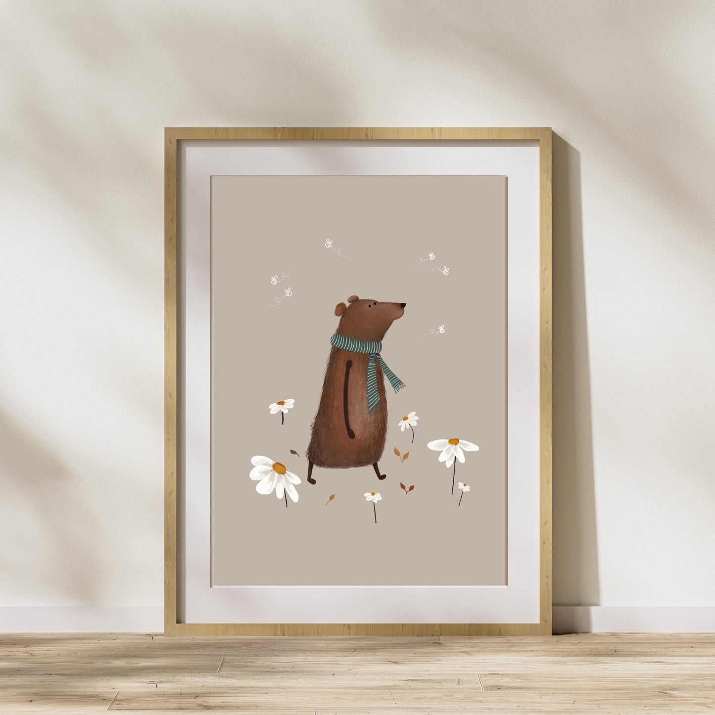 Whimsical Bear Wall Art, Nursery Art Print - Prints - Urchin Bay