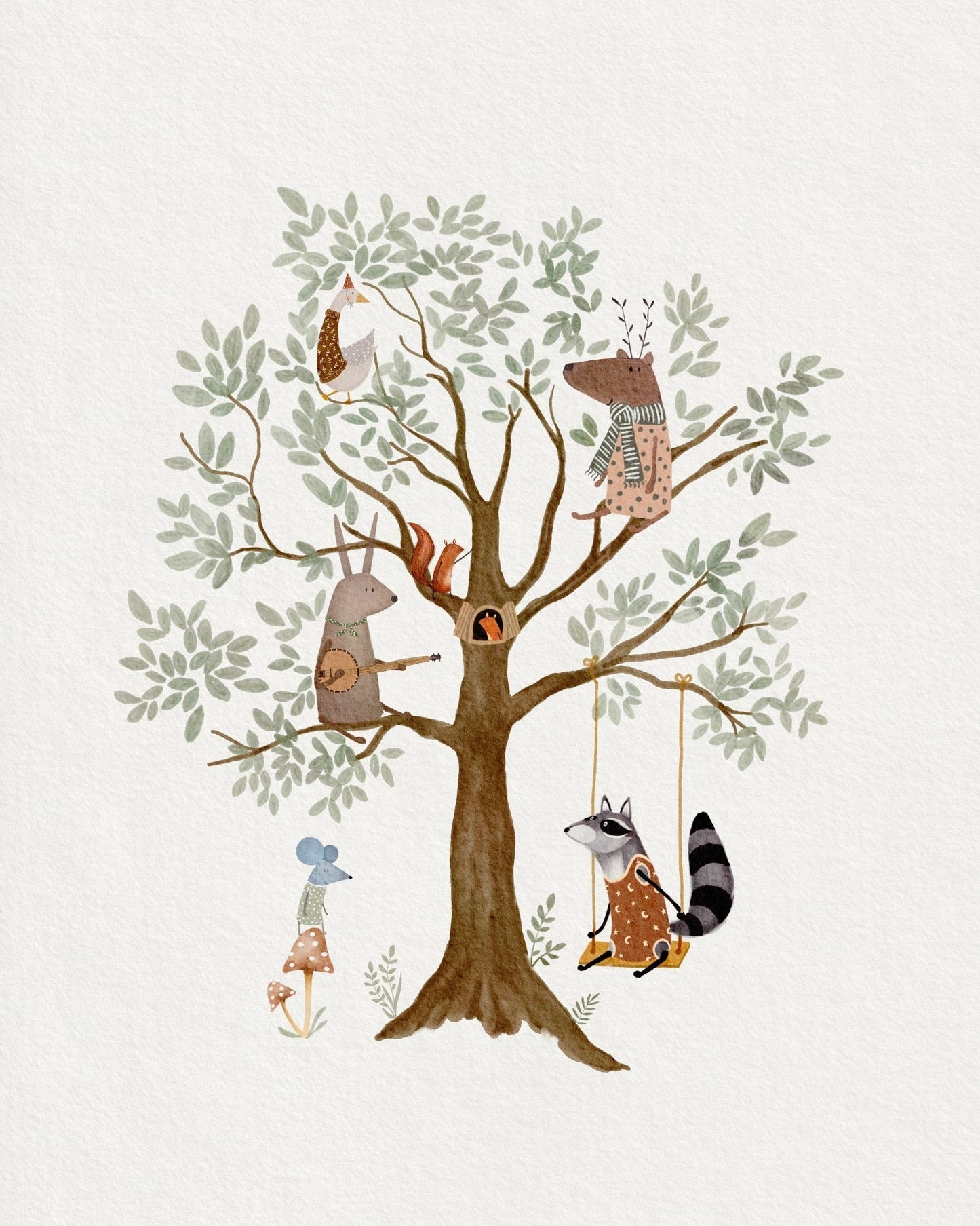 Whimsical Forest Animal Prints - Prints - Urchin Bay
