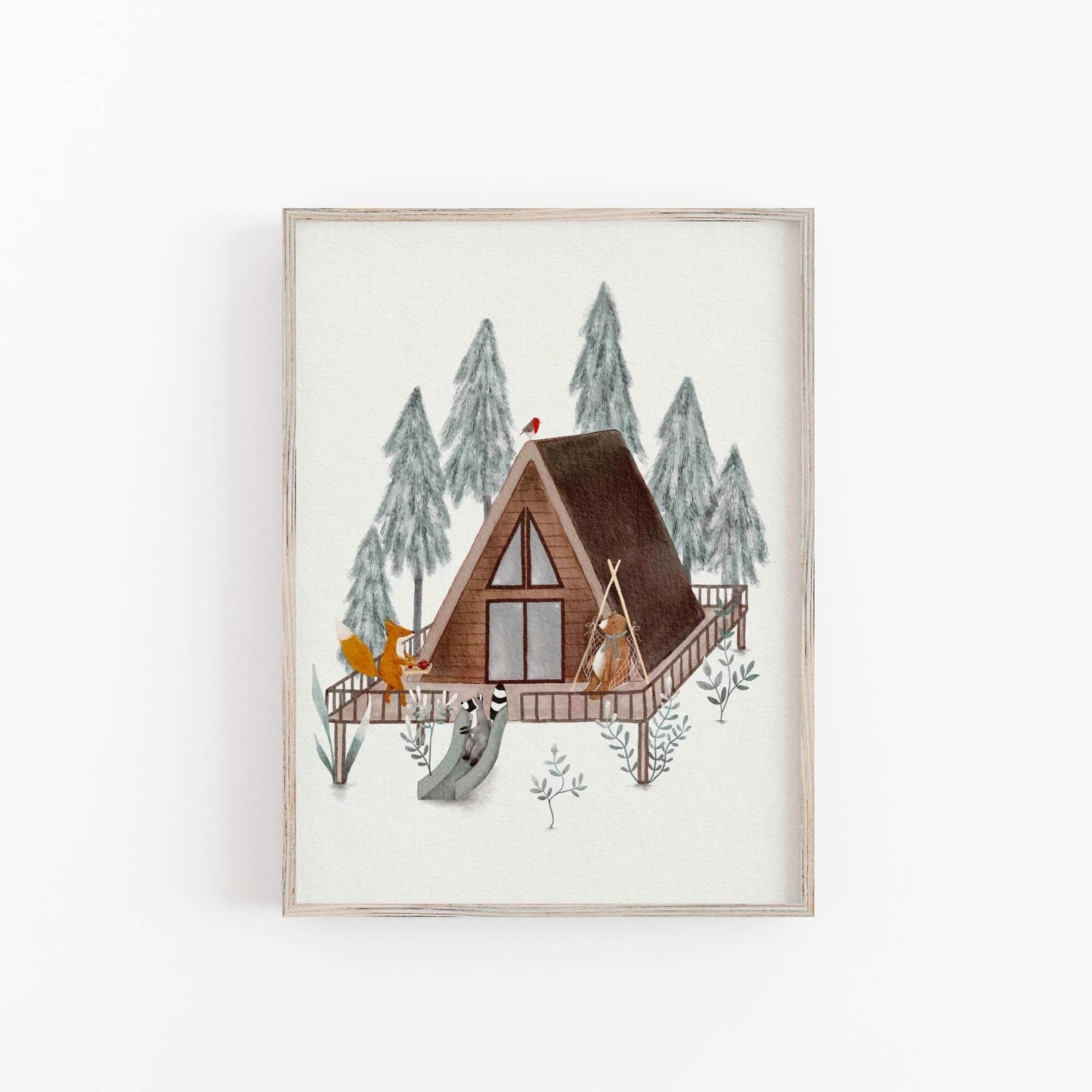 Whimsical Forest Animals Art Print - Prints - Urchin Bay