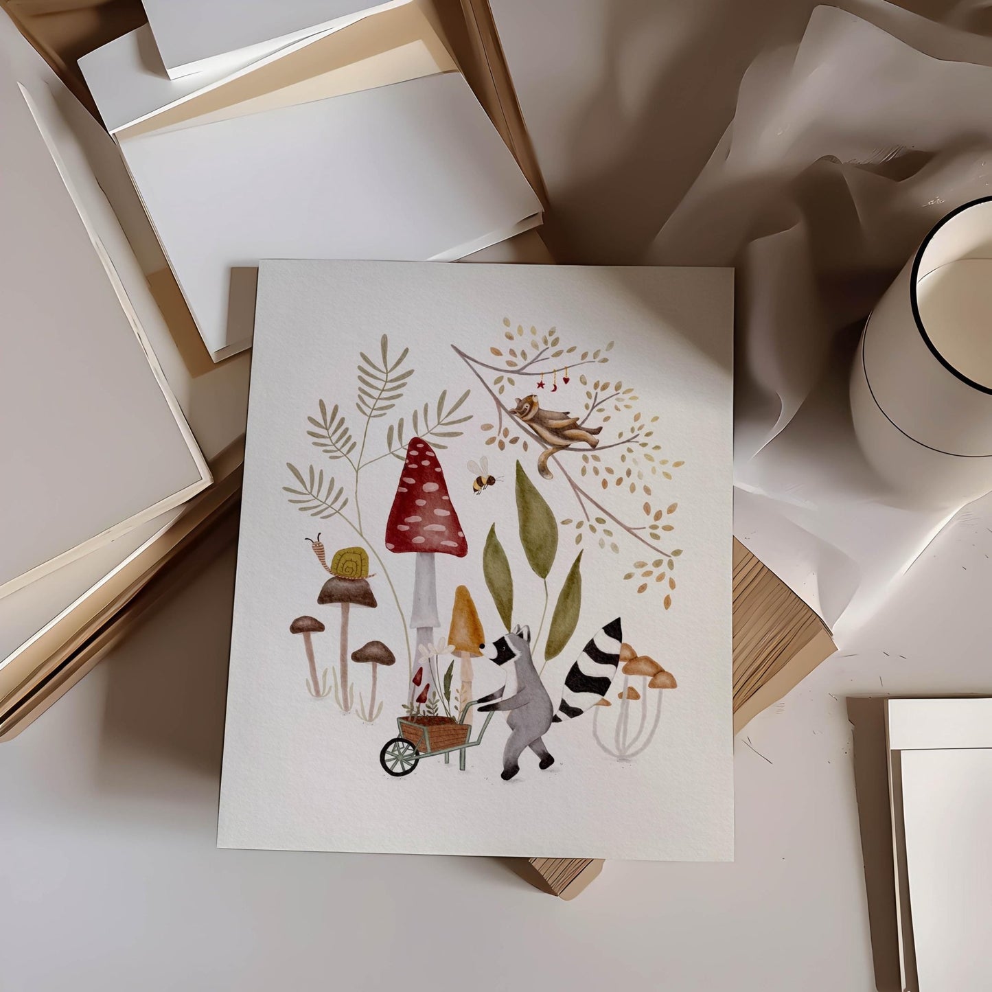 Whimsical Forest Art Print - Prints - Urchin Bay