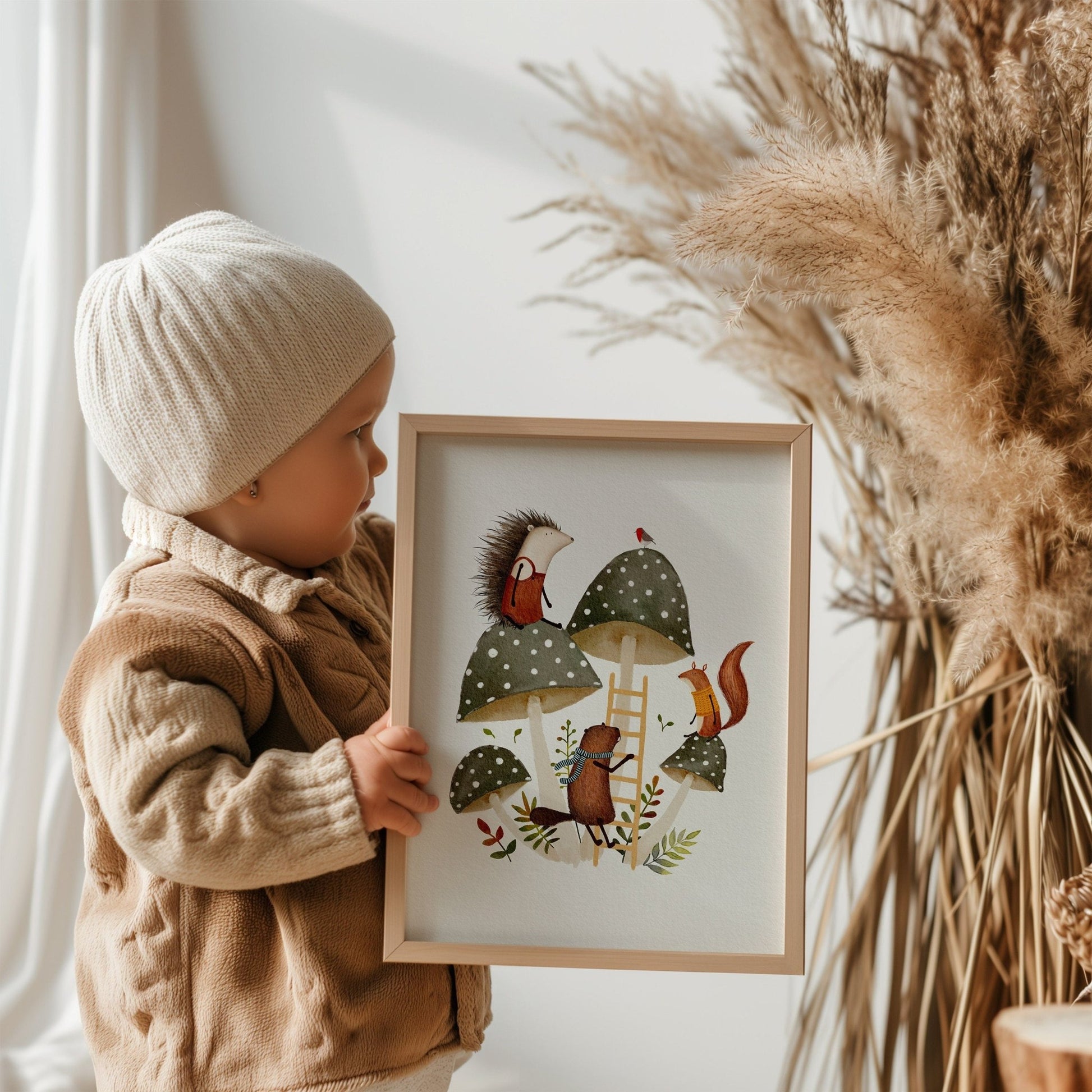 Whimsical Hedgehog Nursery Decor - Prints - Urchin Bay