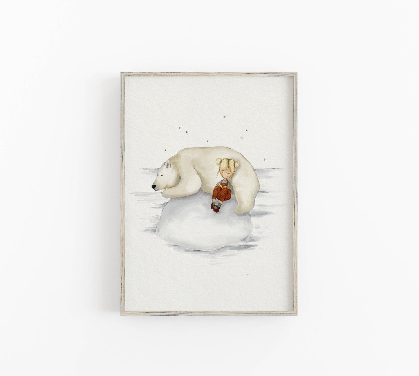 Whimsical Polar Bear Illustration For Children - Prints - Urchin Bay